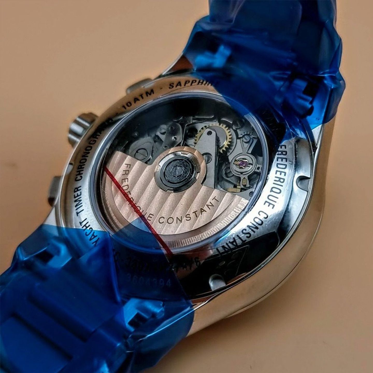 Frederique Constant Yacht Timer GMT FC-380GT4H6B (2025) - Grijs wijzerplaat 42mm Staal (7/8)