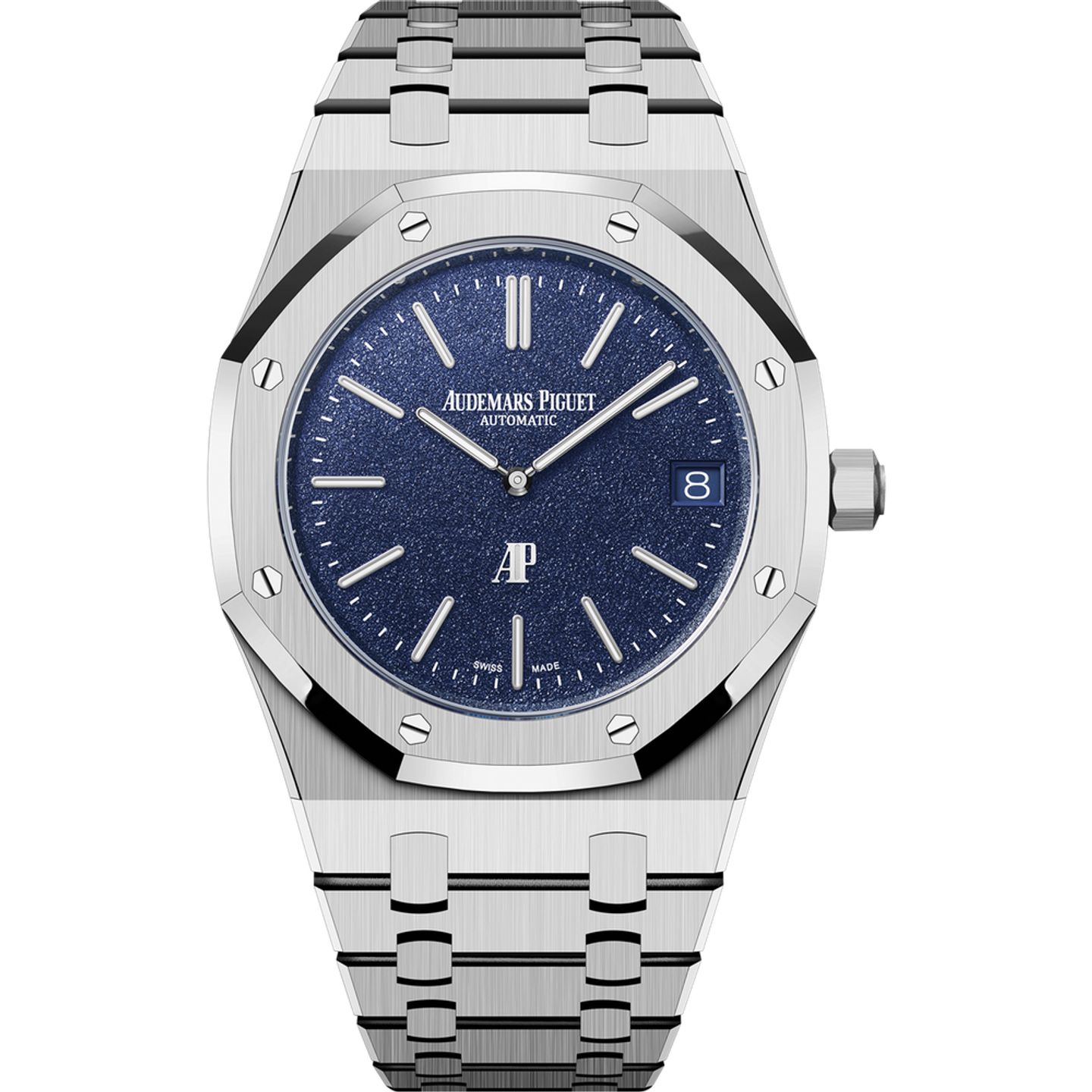 Audemars Piguet Royal Oak Jumbo 16202BC.OO.1240BC.02 (2025) - Blauw wijzerplaat 39mm Witgoud (1/1)