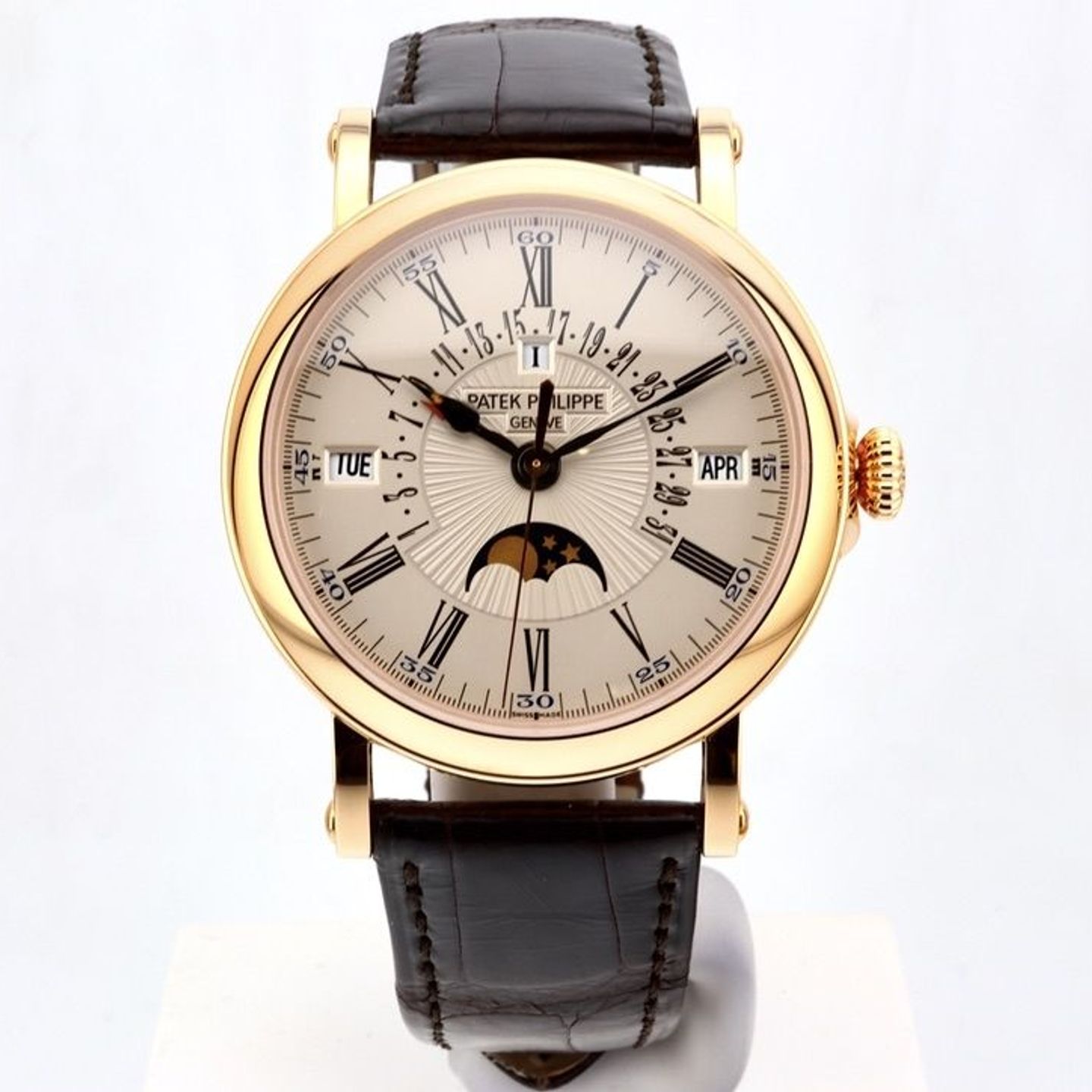 Patek Philippe Perpetual Calendar 5159R-001 (2010) - Silver dial 38 mm Rose Gold case (3/10)