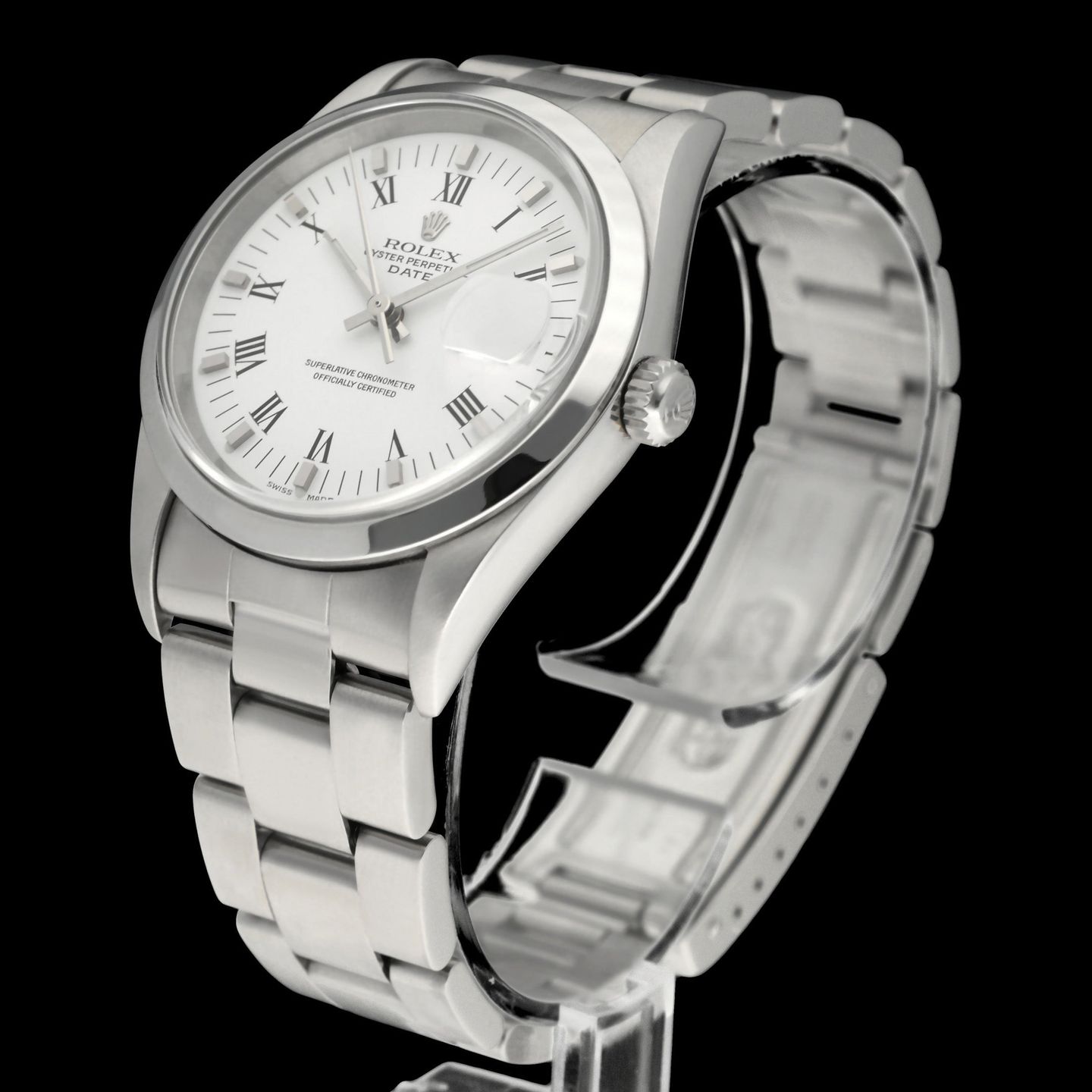 Rolex Oyster Perpetual Date 15200 (1999) - Silver dial 34 mm Steel case (4/7)