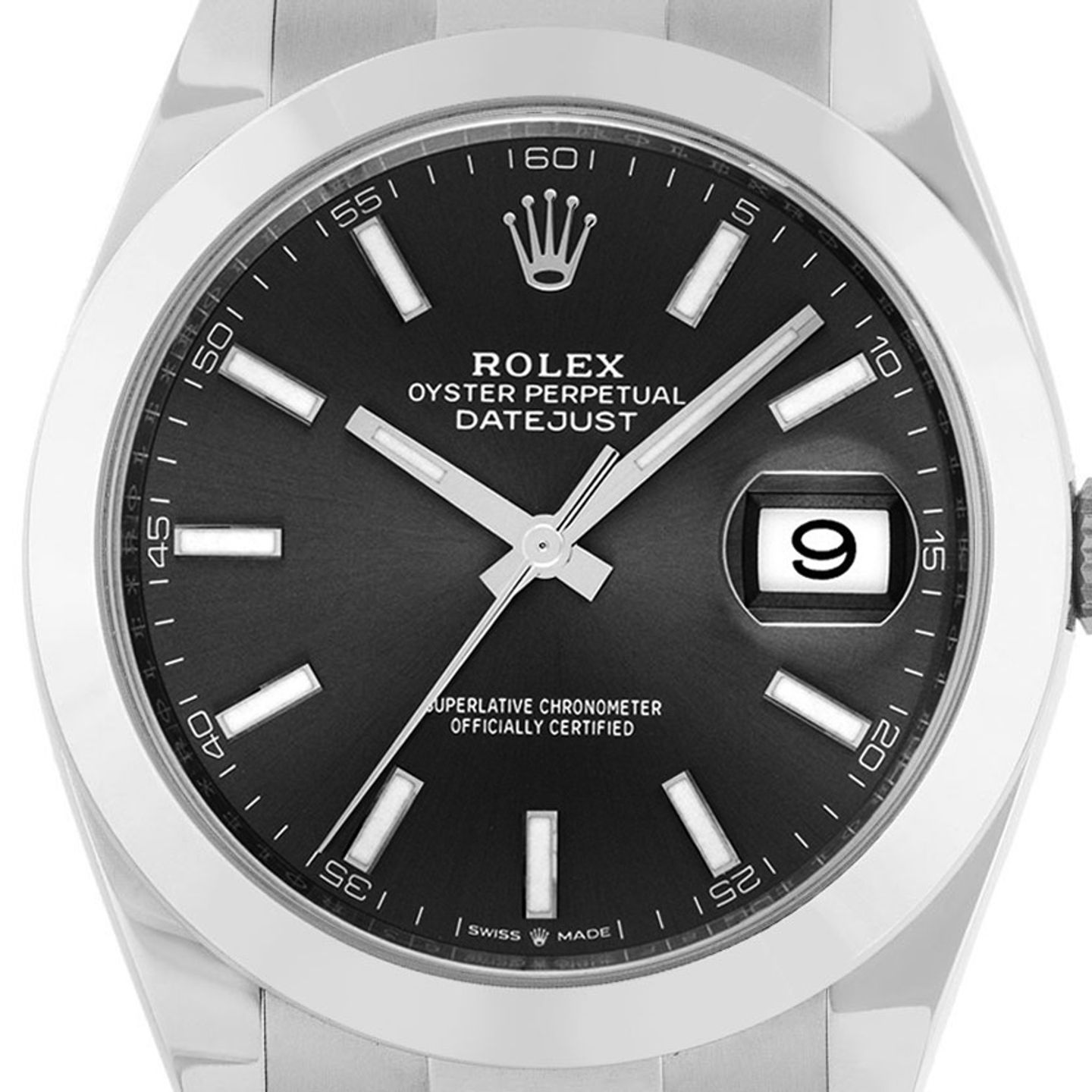 Rolex Datejust 41 126300 (2025) - Zwart wijzerplaat 41mm Staal (1/7)