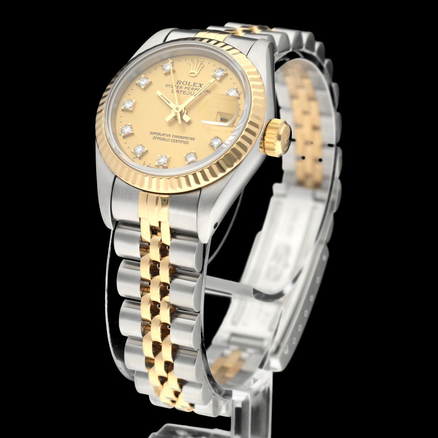 Rolex Lady-Datejust 69173G (1991) - 26 mm Gold/Steel case (5/8)
