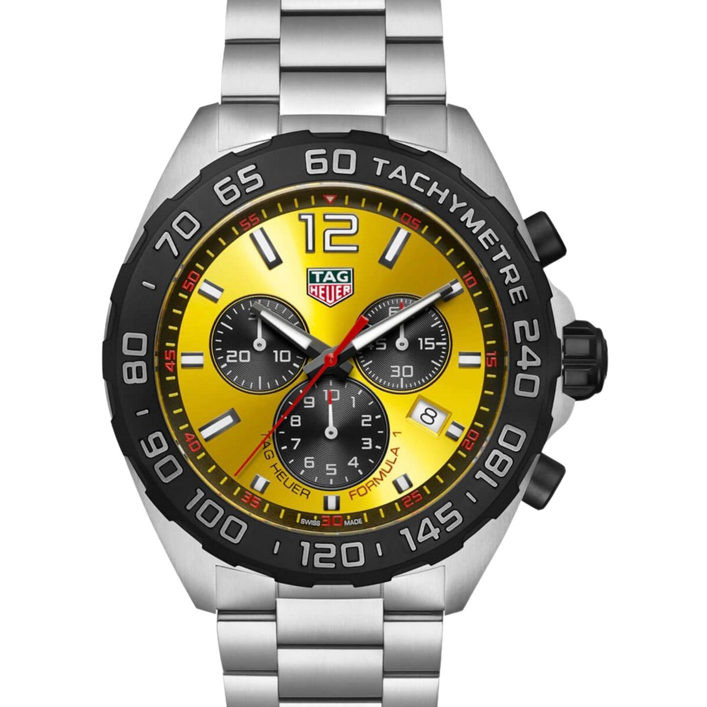 TAG Heuer Formula 1 Quartz CAZ101AM.BA0842 (2024) - Yellow dial 43 mm Steel case (1/1)