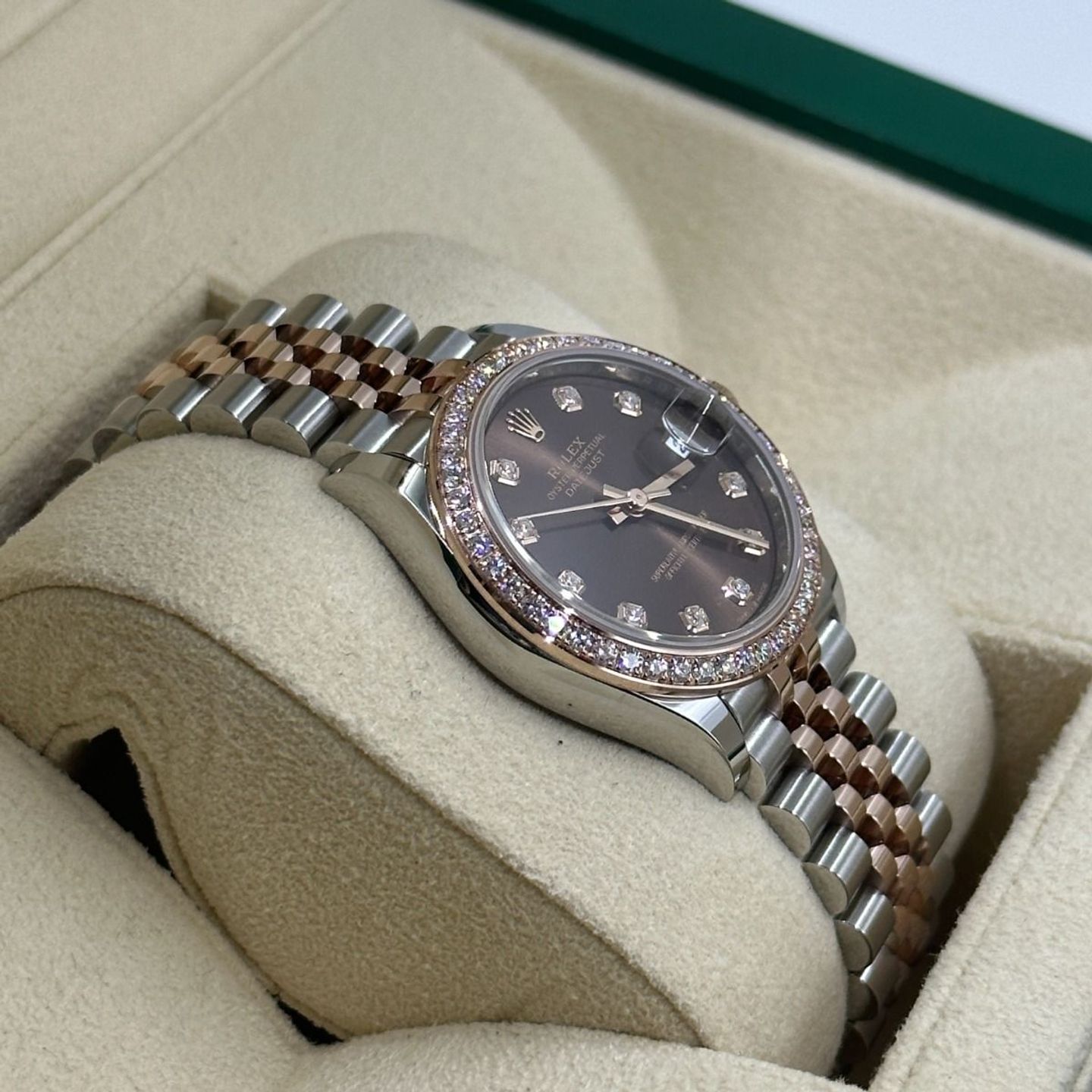 Rolex Datejust 31 278381RBR (2024) - Bruin wijzerplaat 31mm Staal (7/8)