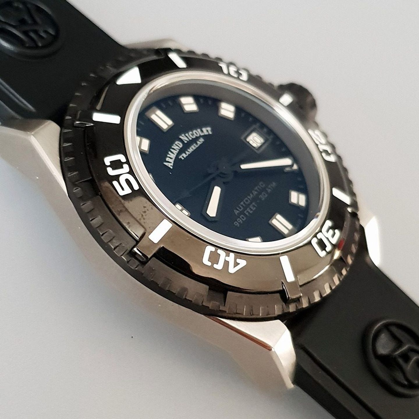 Armand Nicolet Unknown A460ANN-NR-G9610 (2025) - Black dial 44 mm Steel case (4/8)