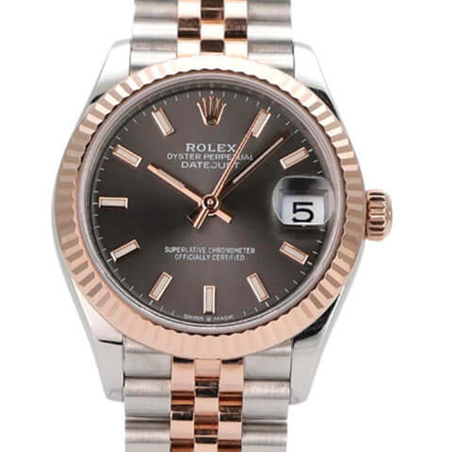 Rolex Datejust 31 278271 (2021) - Grey dial 31 mm Steel case (1/8)