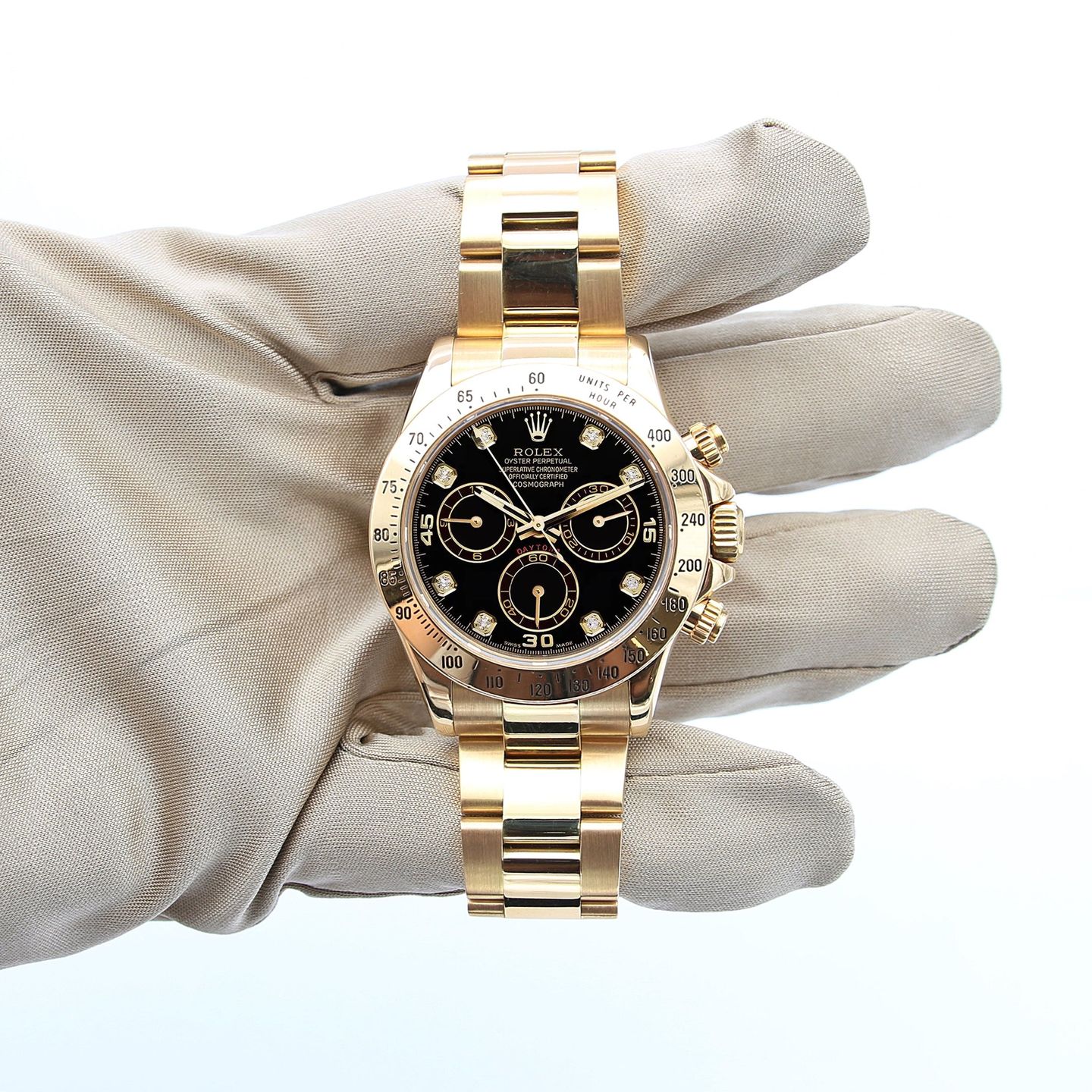 Rolex Daytona 116528 (Unknown (random serial)) - 40 mm Yellow Gold case (2/5)