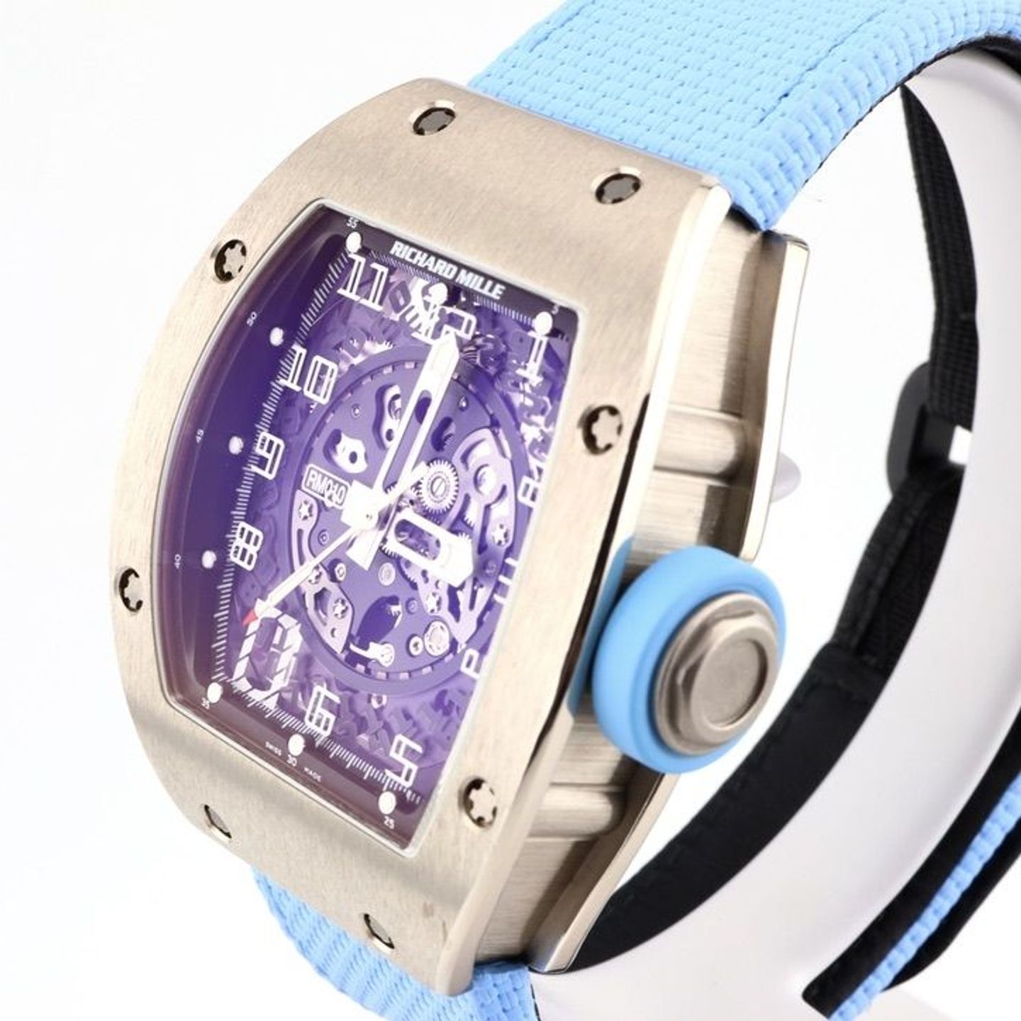 Richard Mille RM 010 RM010 (Onbekend (willekeurig serienummer)) - Transparant wijzerplaat 40mm Witgoud (3/8)