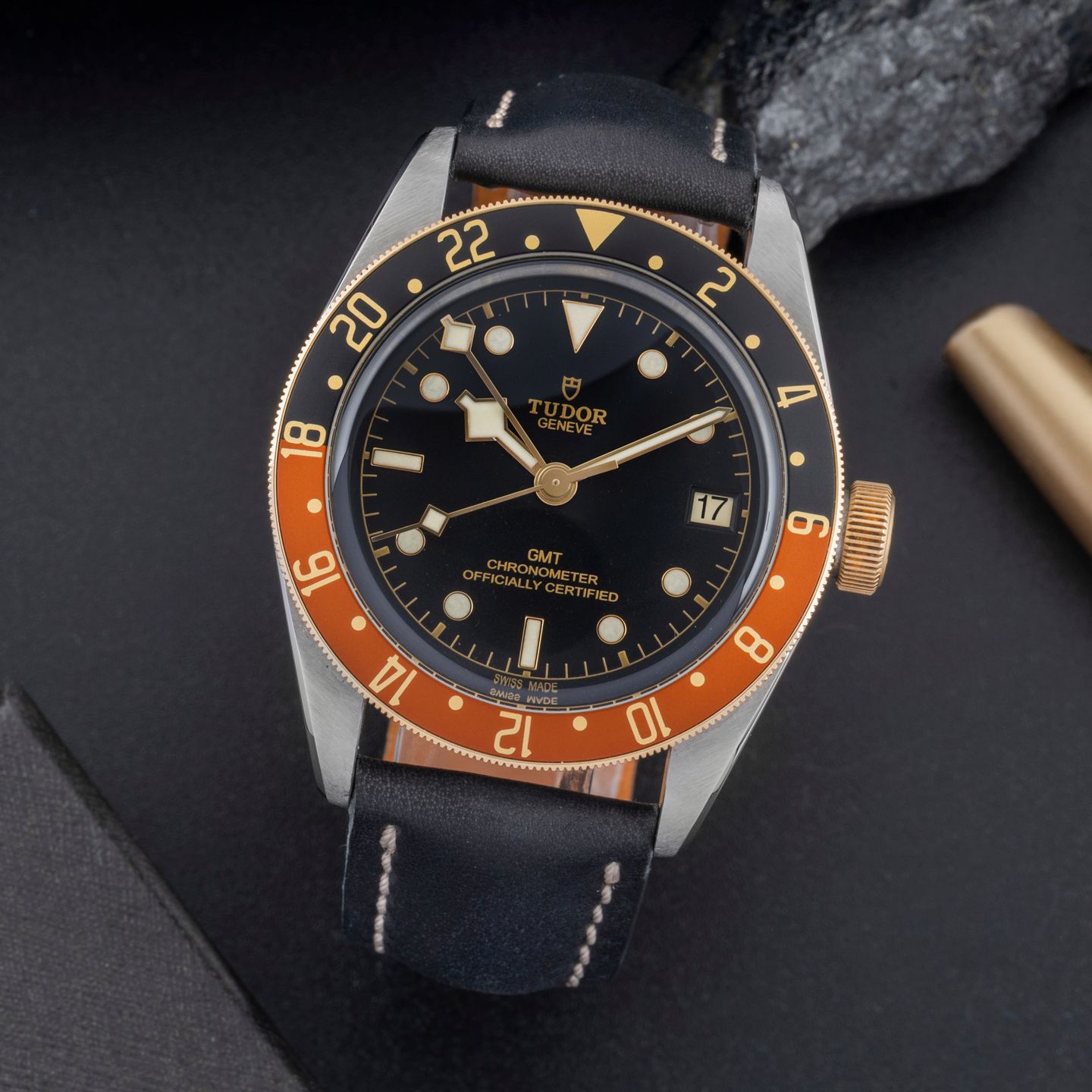 Tudor Black Bay GMT 79833MN (Unknown (random serial)) - Black dial 41 mm Steel case (1/8)