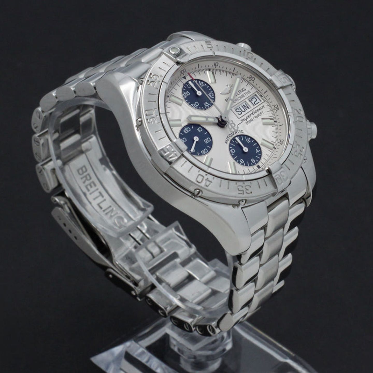 Breitling Superocean Chronograph II A13340 (2005) - Silver dial 42 mm Steel case (6/7)