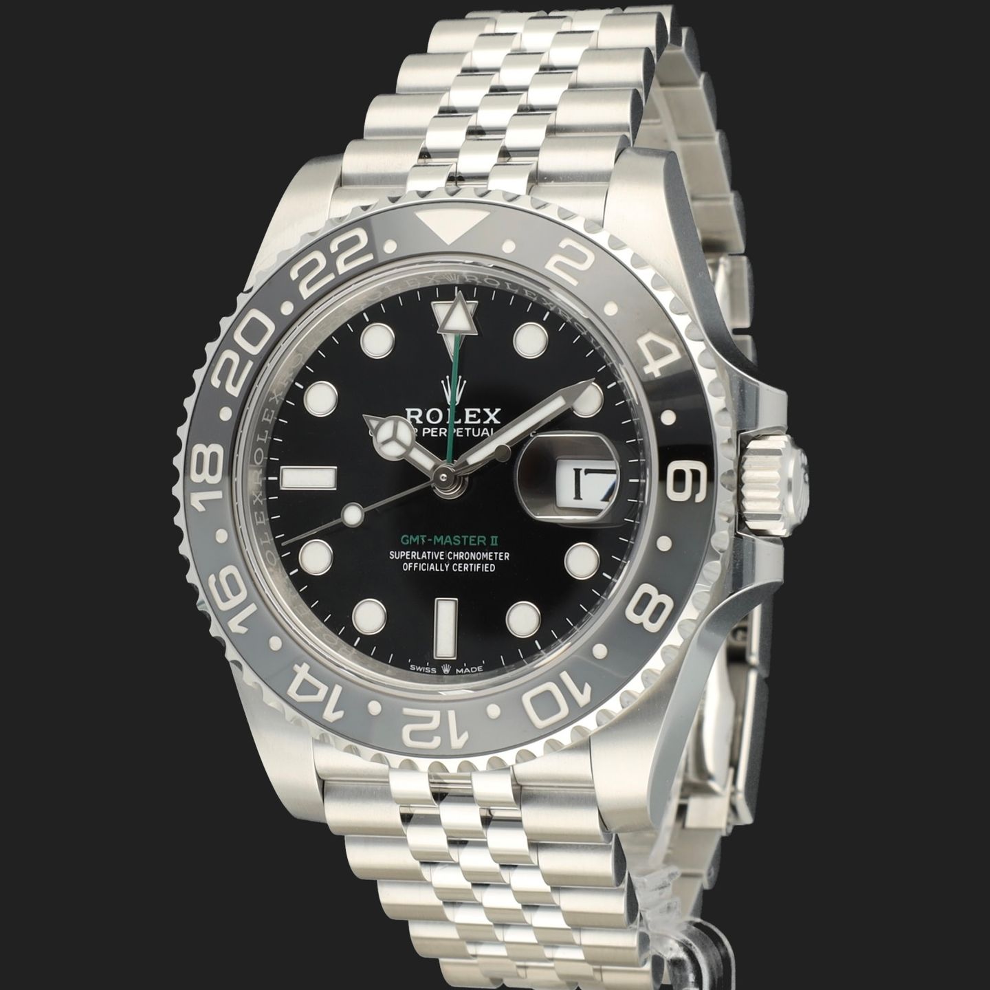 Rolex GMT-Master II 126710GRNR (2024) - Zwart wijzerplaat 40mm Staal (1/8)