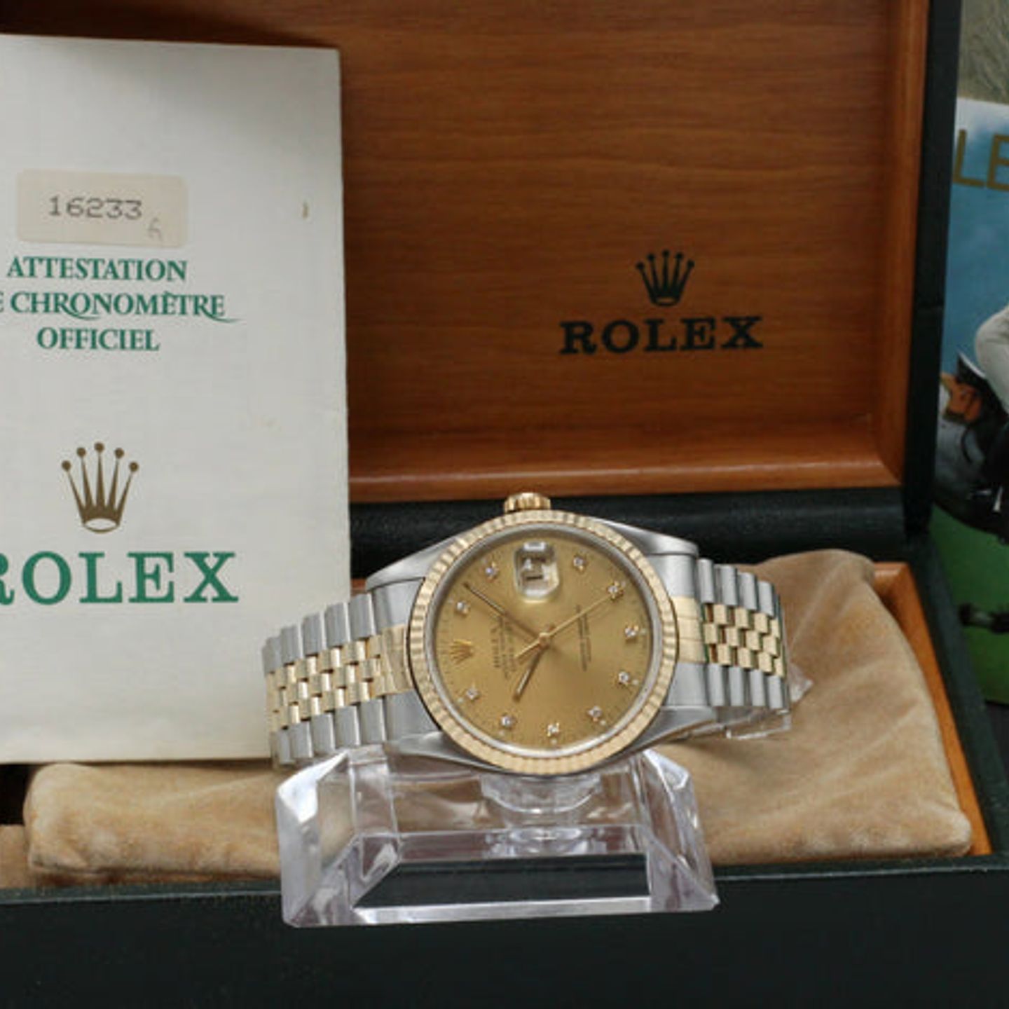 Rolex Datejust 36 16233 (1994) - Goud wijzerplaat 36mm Goud/Staal (3/7)