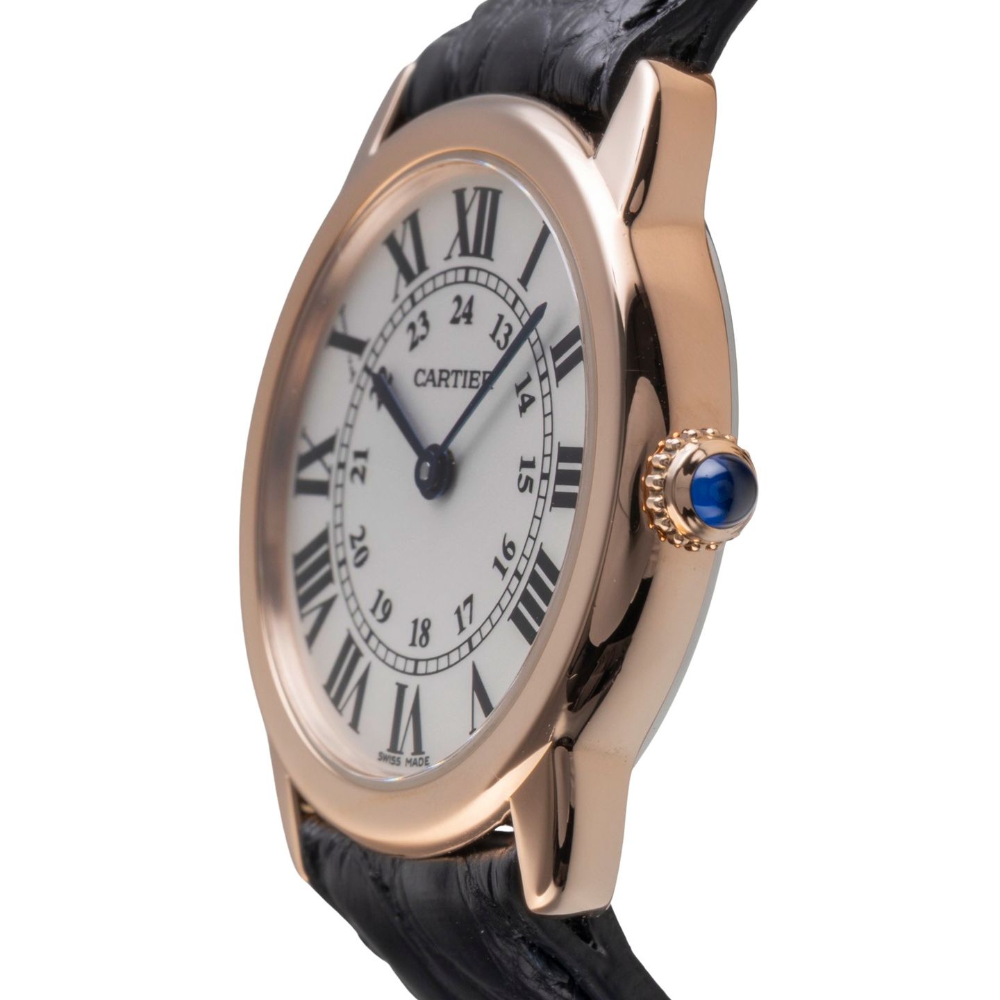 Cartier Ronde Solo de Cartier W6701007 (Unknown (random serial)) - Silver dial 30 mm Gold/Steel case (6/8)