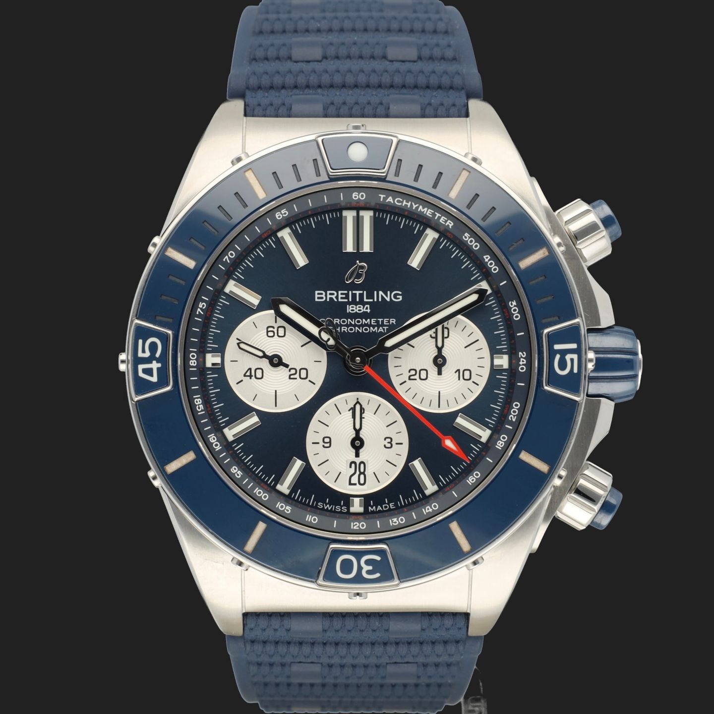 Breitling Chronomat AB0136161C1S1 (2023) - Blue dial 44 mm Steel case (3/8)