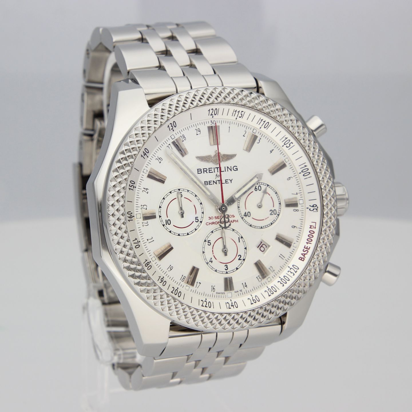 Breitling for Bentley A25368 (2012) - White dial 49 mm Steel case (4/8)