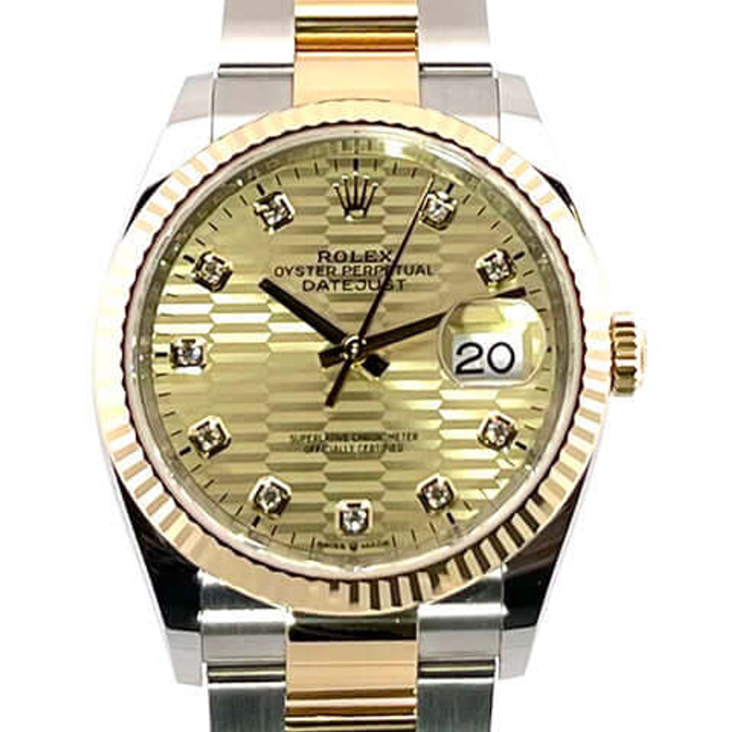 Rolex Datejust 36 126233 (2022) - Champagne wijzerplaat 36mm Staal (1/8)