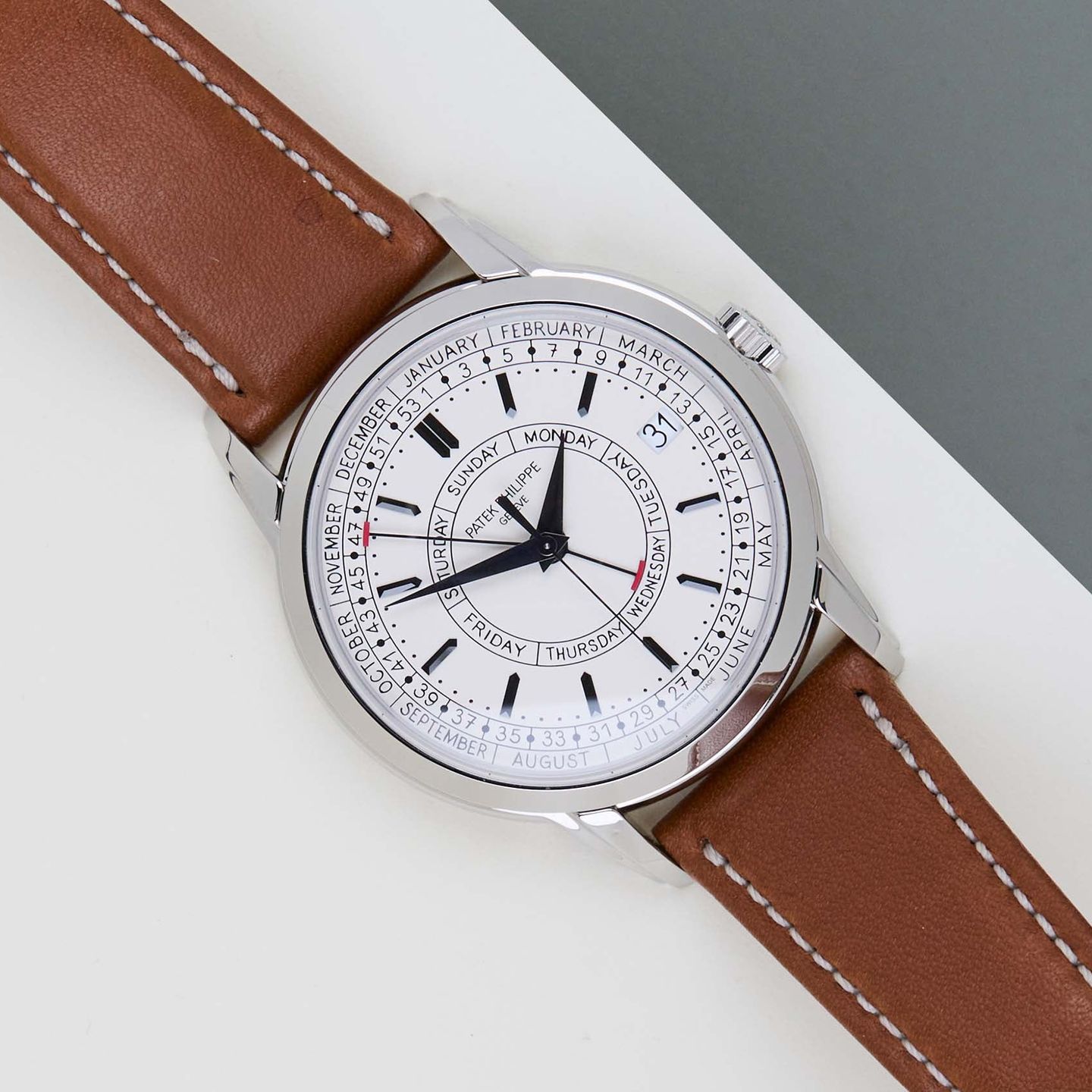 Patek Philippe Calatrava 5212A-001 (2025) - Zilver wijzerplaat 40mm Staal (1/8)