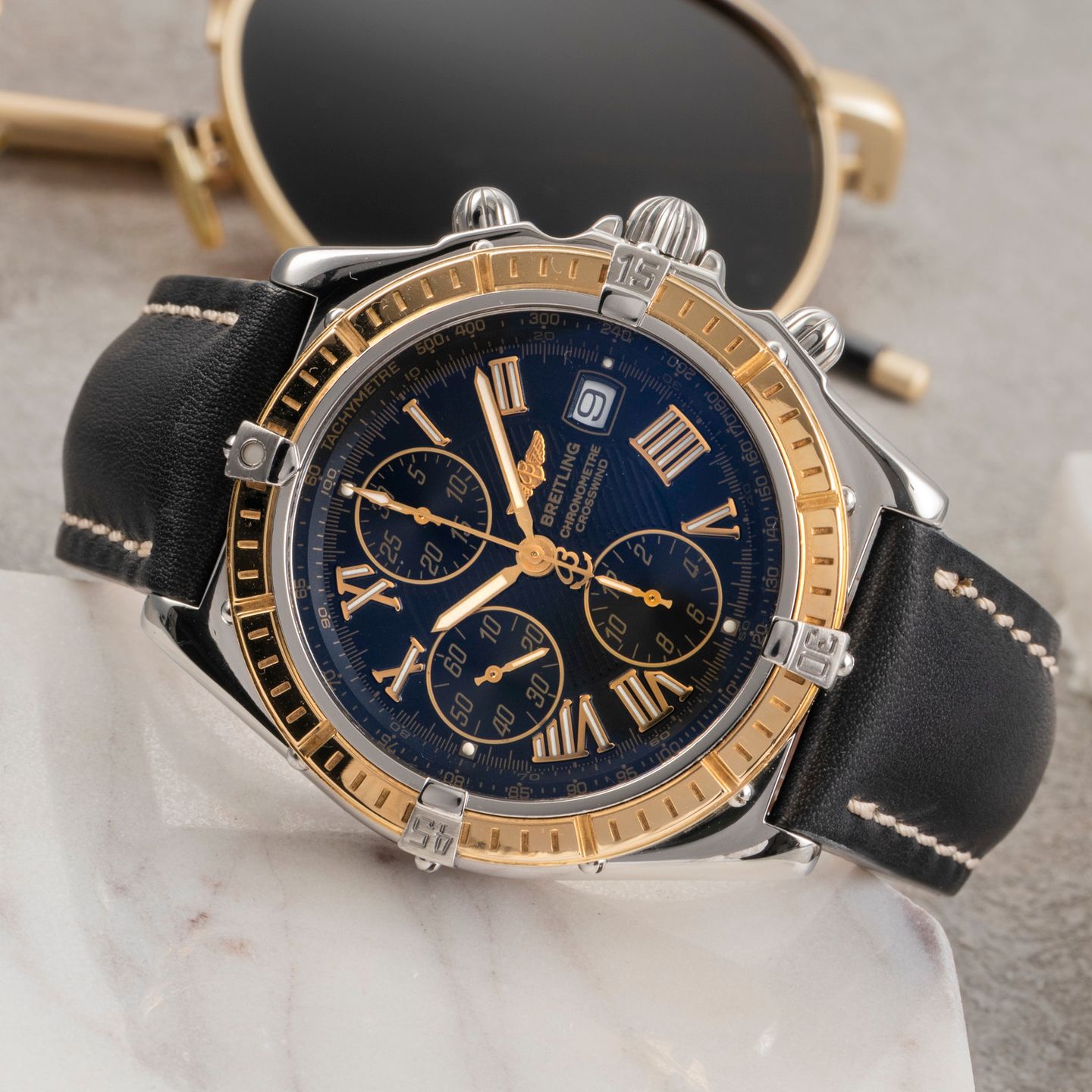 Breitling Crosswind Chronograph D13355 (2002) - Black dial 43 mm Steel case (2/8)