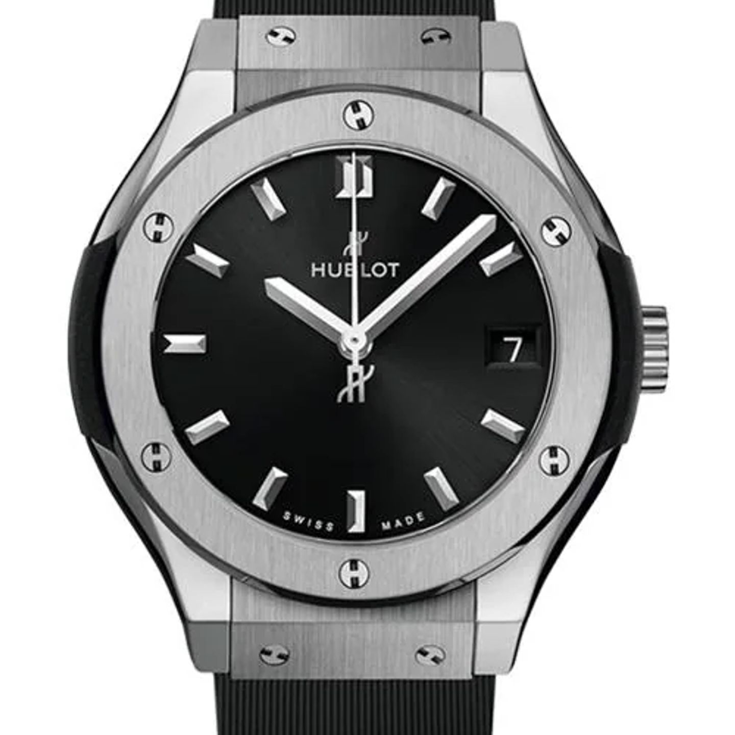 Hublot Classic Fusion Quartz 581.NX.1470.RX (2026) - Zwart wijzerplaat 33mm Titanium (1/1)