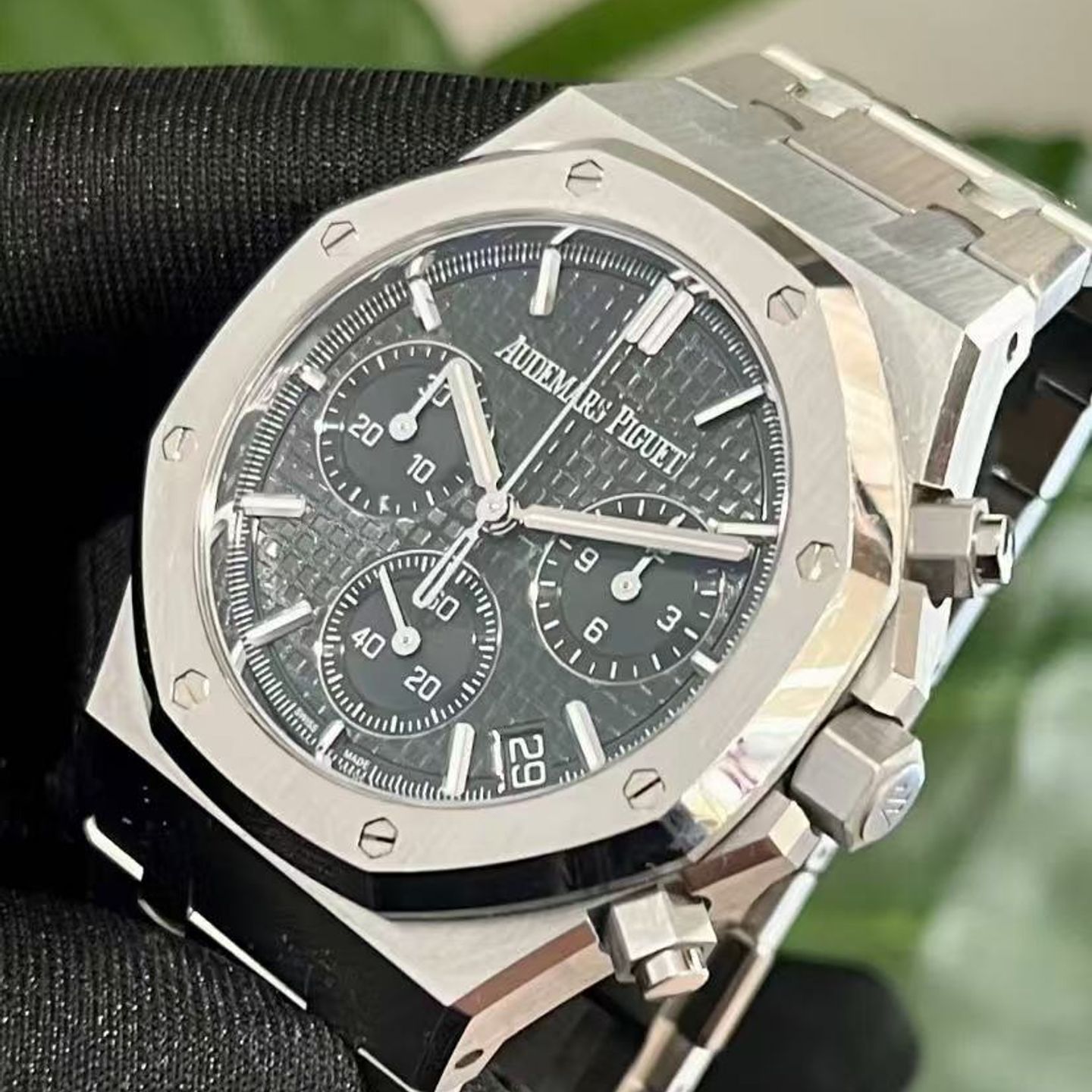 Audemars Piguet Royal Oak Chronograph 26240ST.OO.1320ST.08 (2025) - Zwart wijzerplaat 41mm Staal (3/4)