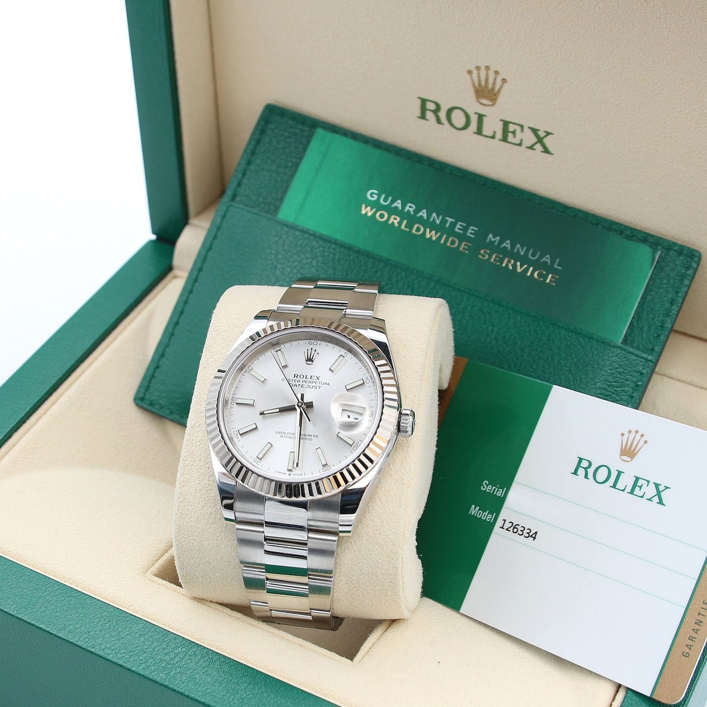 Rolex Datejust 41 126334 (Unknown (random serial)) - Silver dial 41 mm Steel case (1/8)