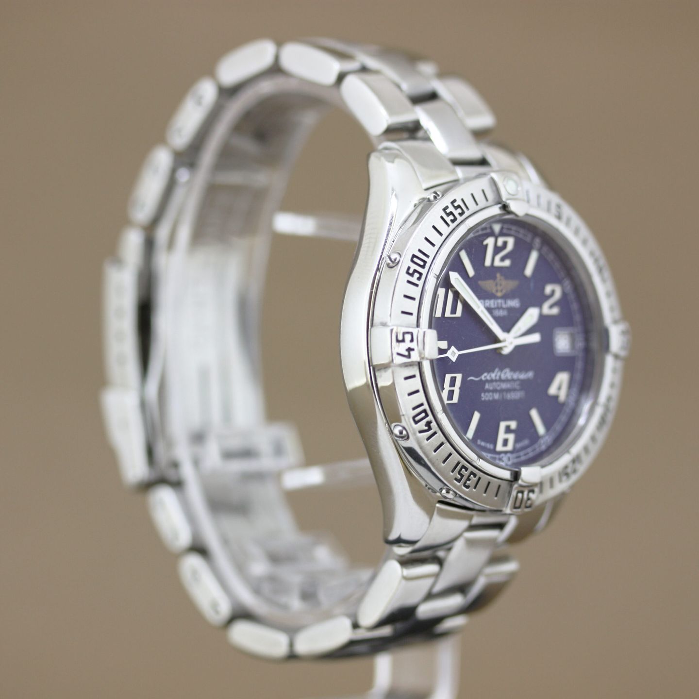 Breitling Colt Automatic A17350 (1999) - Blauw wijzerplaat 38mm Staal (4/8)