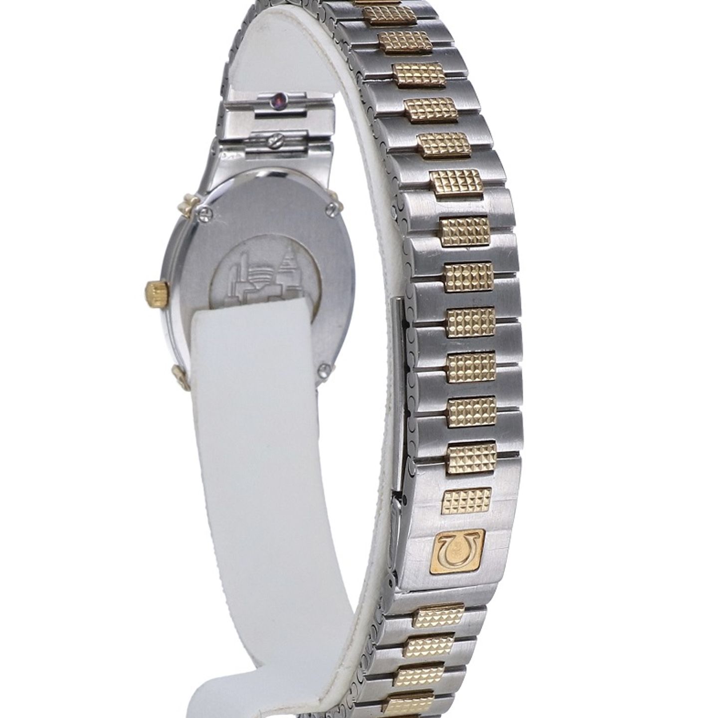 Omega De Ville Ladymatic 1450 (1997) - Gold dial 22 mm Yellow Gold case (6/8)