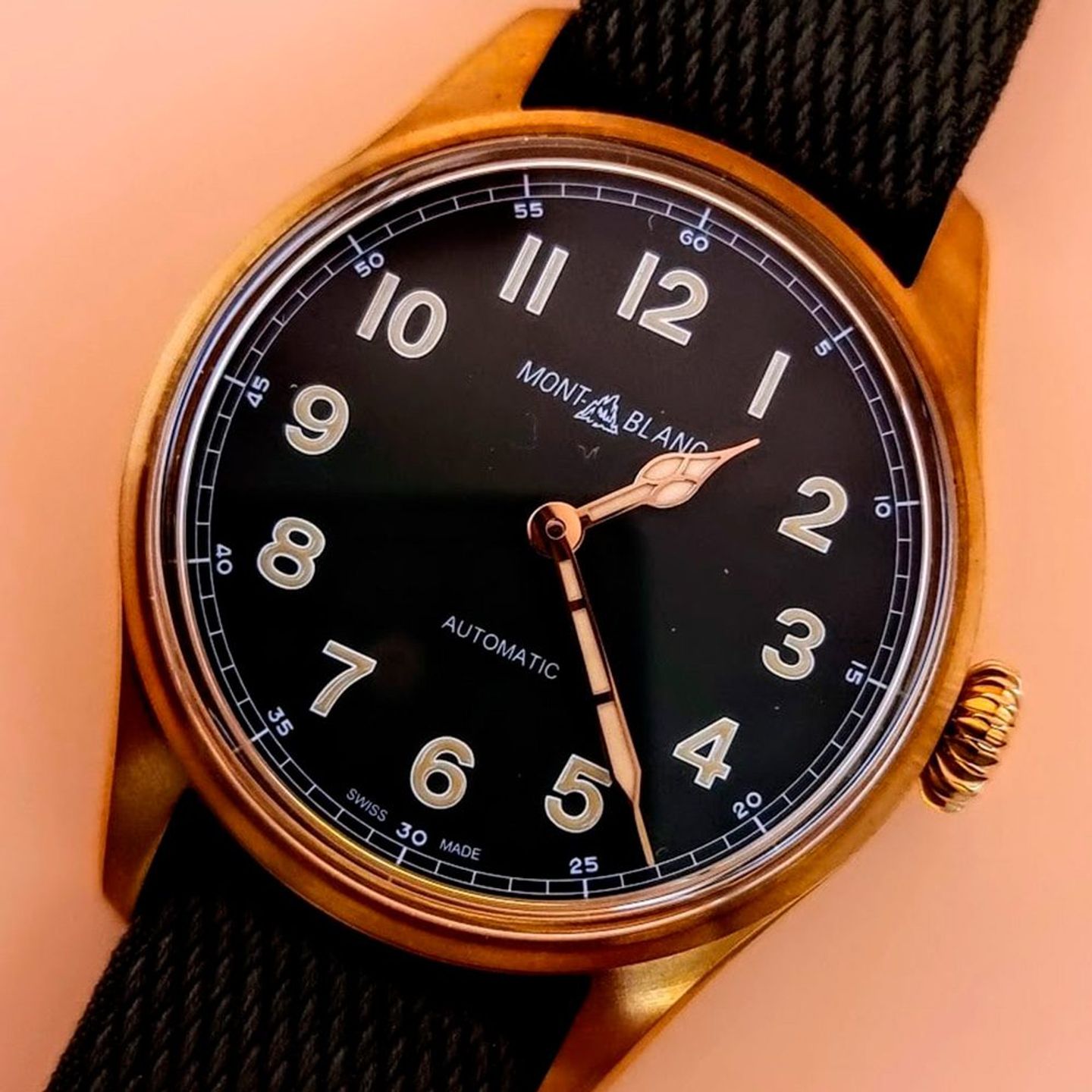 Montblanc 1858 118222 (2024) - Green dial 40 mm Bronze case (1/8)