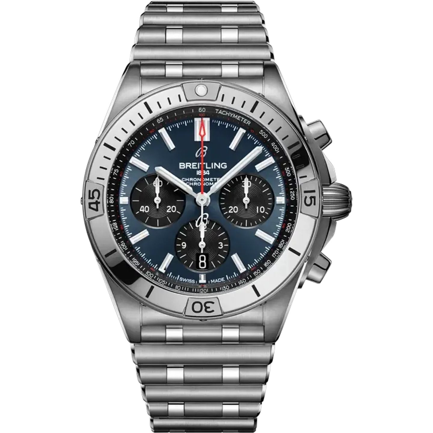 Breitling Chronomat 42 AB0134101C1A1 (2020) - Blauw wijzerplaat 42mm Staal (1/1)