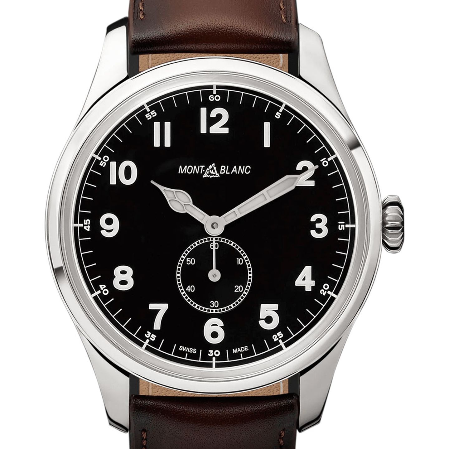 Montblanc 1858 115073 (2023) - Zwart wijzerplaat 44mm Staal (2/3)