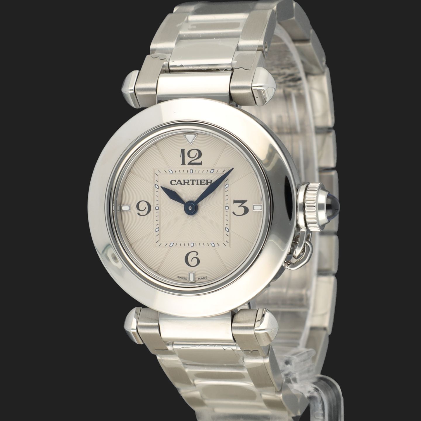 Cartier Pasha WSPA0021 (2022) - Silver dial 30 mm Steel case (1/8)