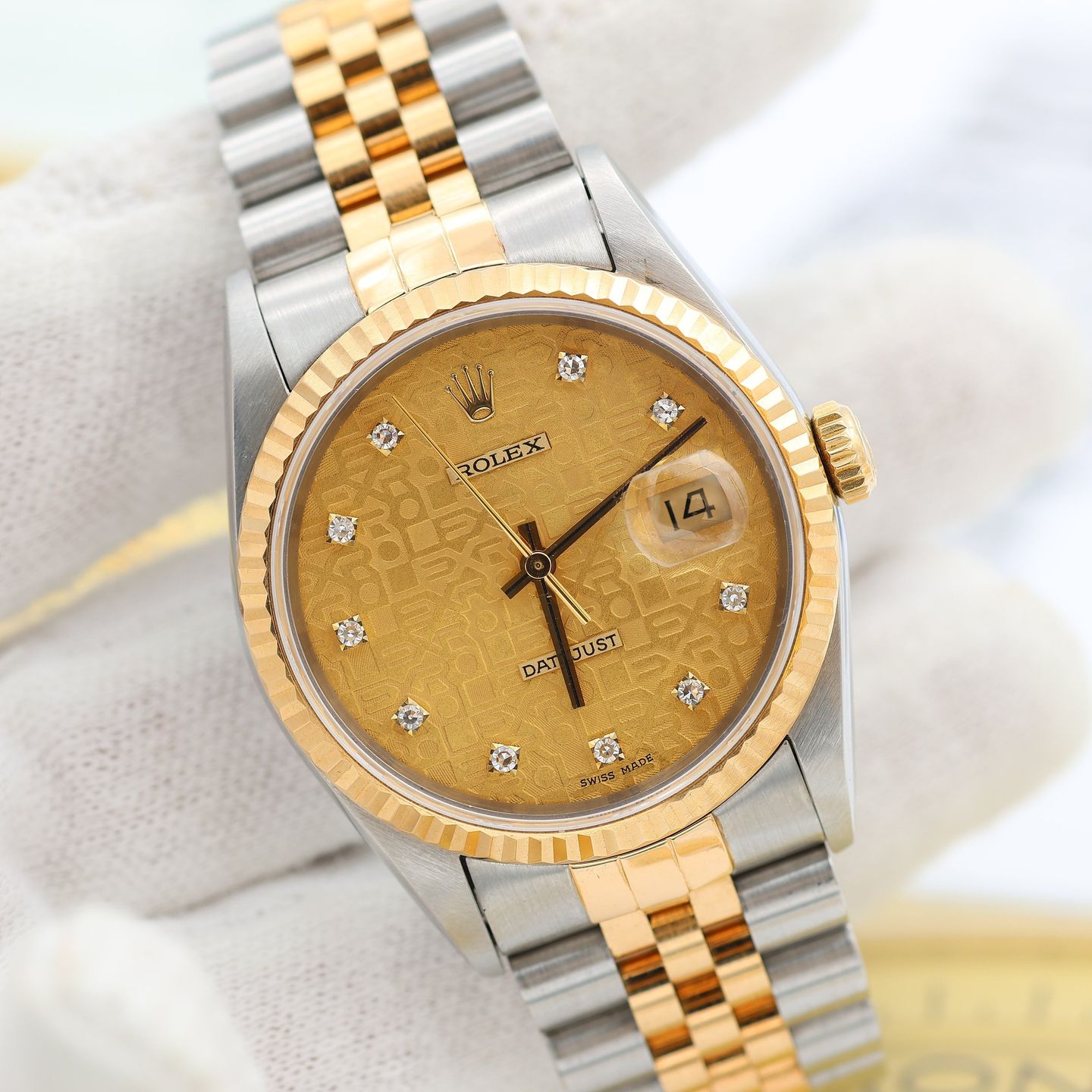 Rolex Datejust 36 16233 (Onbekend (willekeurig serienummer)) - 36mm Goud/Staal (1/8)