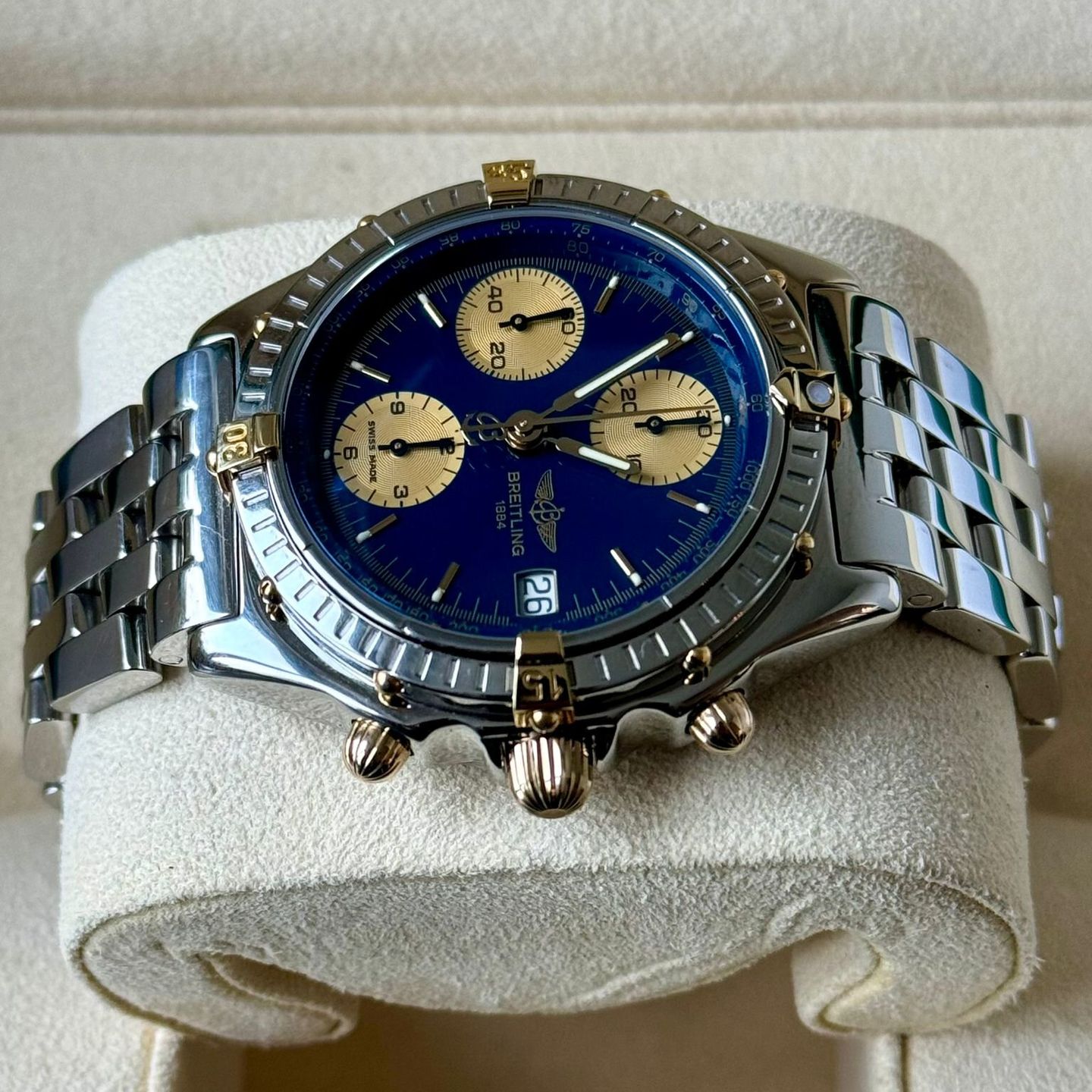 Breitling Chronomat B13048 (Unknown (random serial)) - Blue dial 40 mm Steel case (4/7)