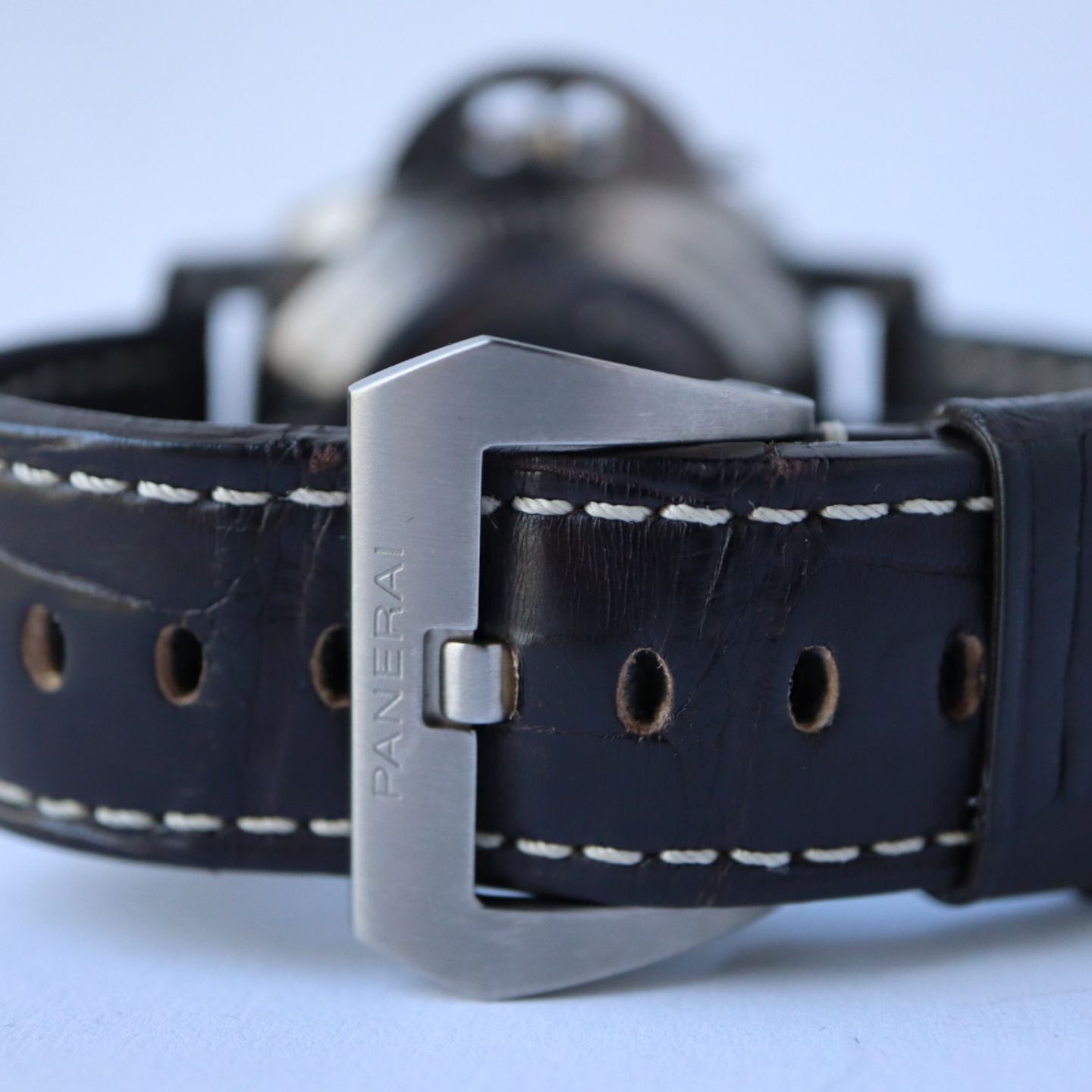 Panerai Luminor Marina 1950 3 Days Automatic PAM00351 (Unknown (random serial)) - Brown dial 44 mm Titanium case (5/8)