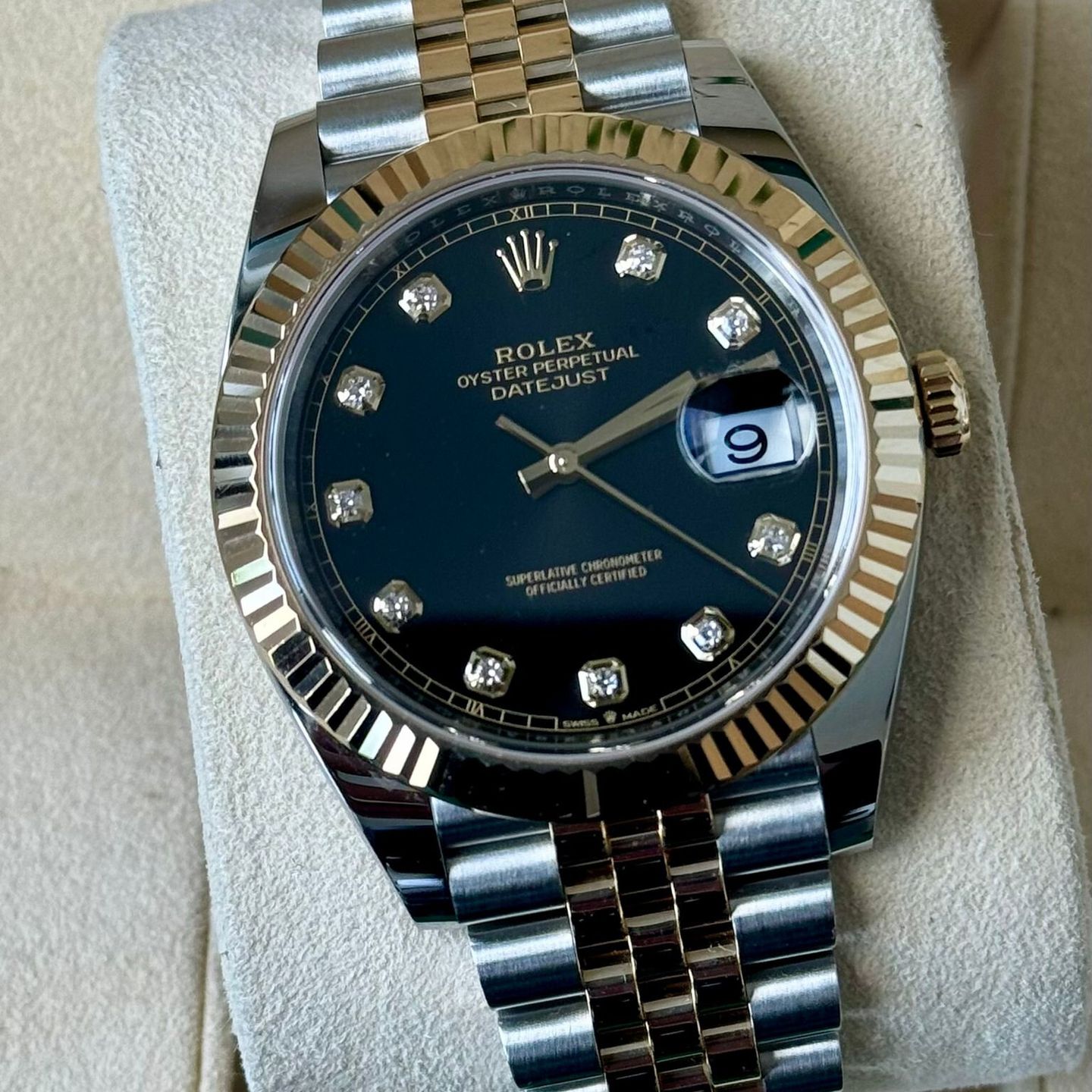 Rolex Datejust 41 126333 (2020) - Black dial 41 mm Gold/Steel case (1/7)