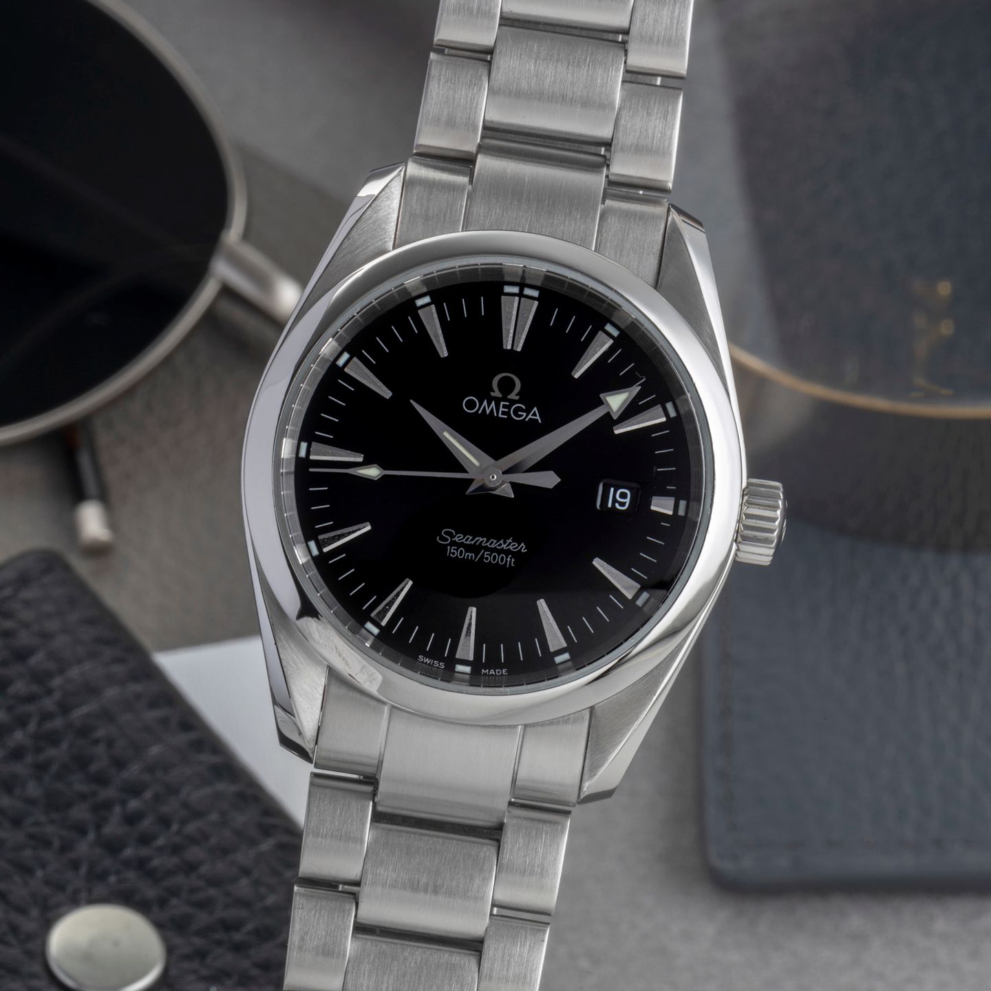 Omega Seamaster Aqua Terra 2518.50.00 (2010) - Zwart wijzerplaat 36mm Staal (3/8)