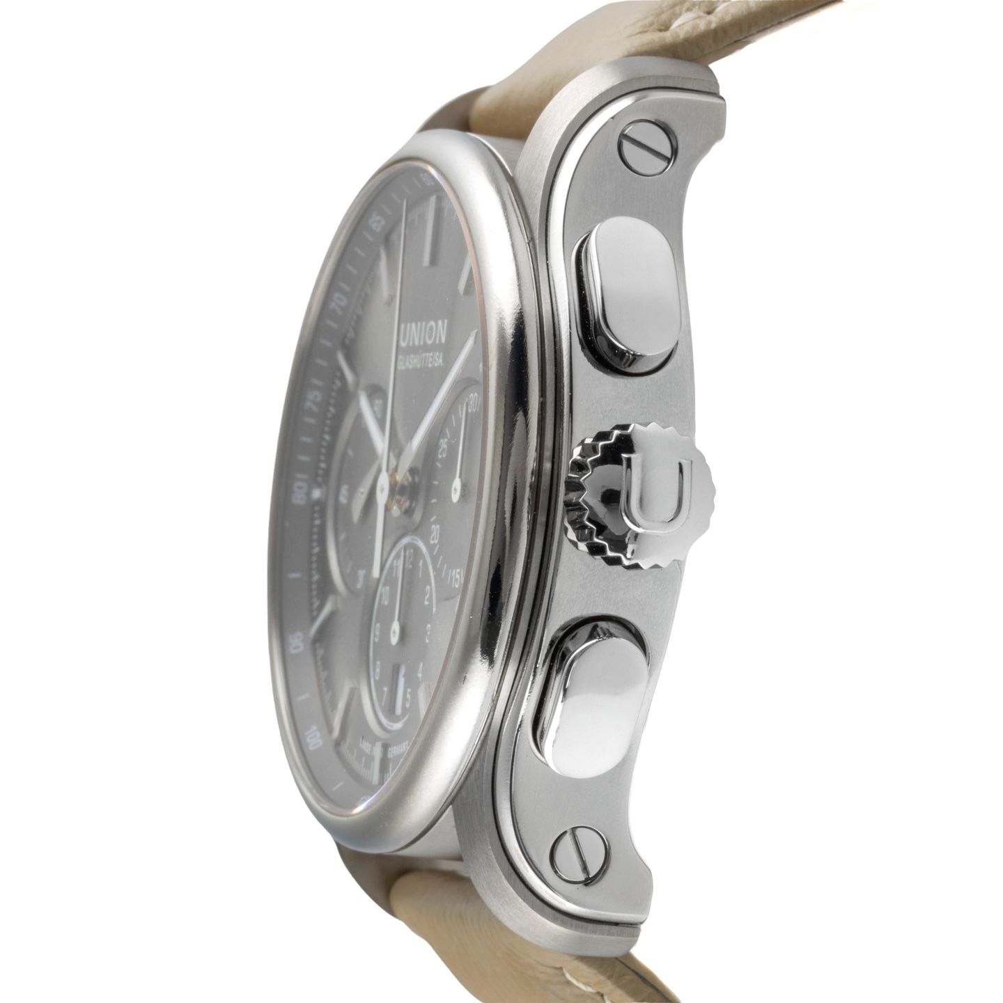 Union Glashütte Unknown 26-32-09-05-10 (Unknown (random serial)) - Black dial 40 mm Steel case (6/8)