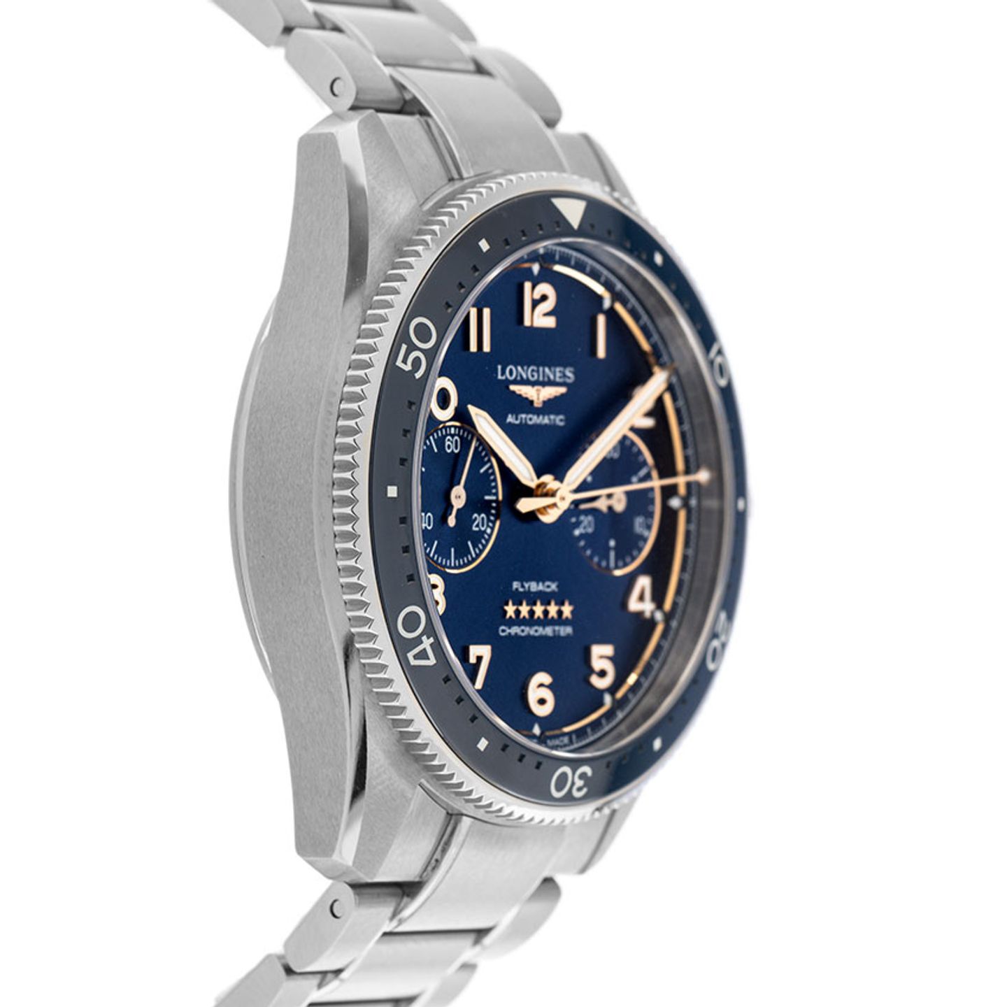 Longines Spirit L3.821.1.49.6 (2024) - Blue dial 42 mm Steel case (5/7)