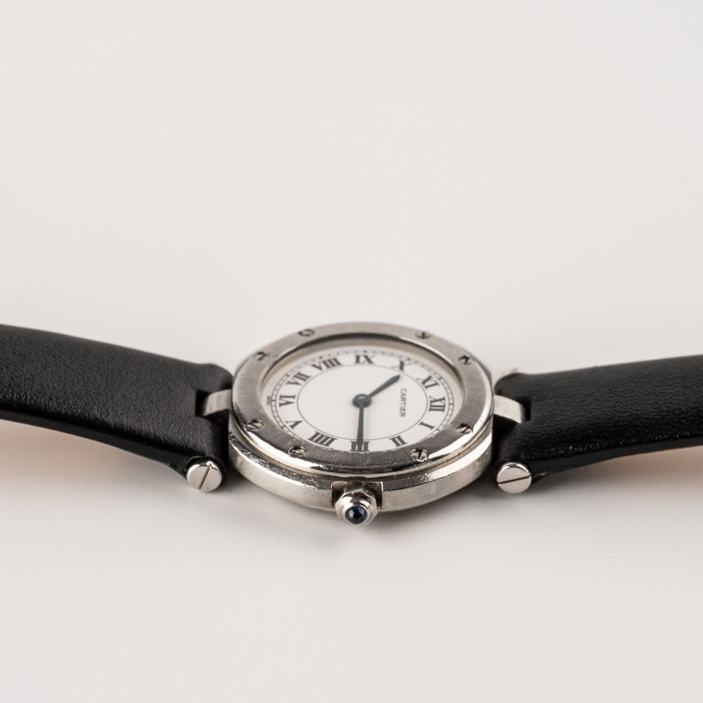 Cartier Santos 8192 (Unknown (random serial)) - Black dial 33 mm Steel case (8/8)