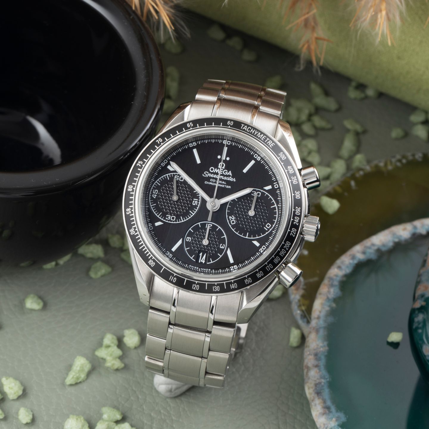 Omega Speedmaster Racing 326.30.40.50.01.001 (Onbekend (willekeurig serienummer)) - Zwart wijzerplaat 40mm Staal (1/8)