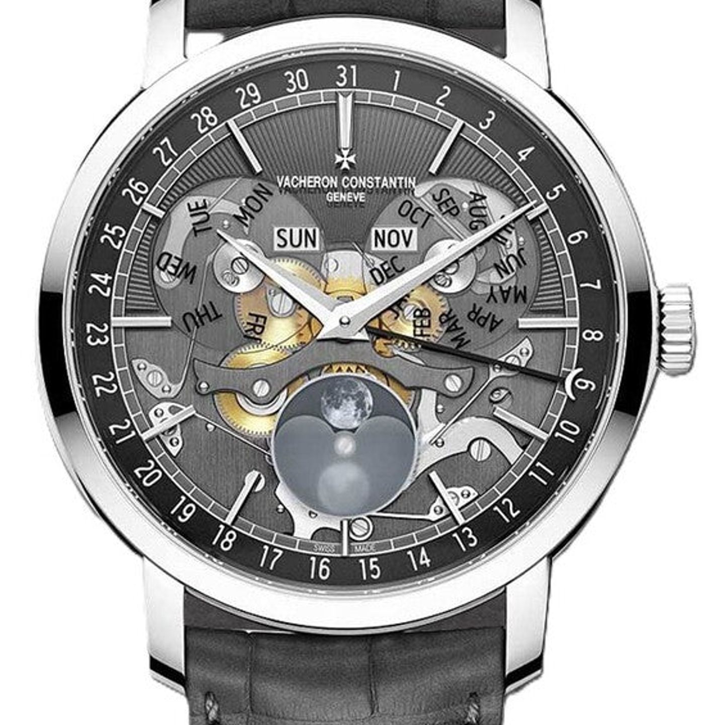 Vacheron Constantin Traditionnelle 4020T/000G-B655 (2025) - Transparent dial 41 mm White Gold case (1/1)
