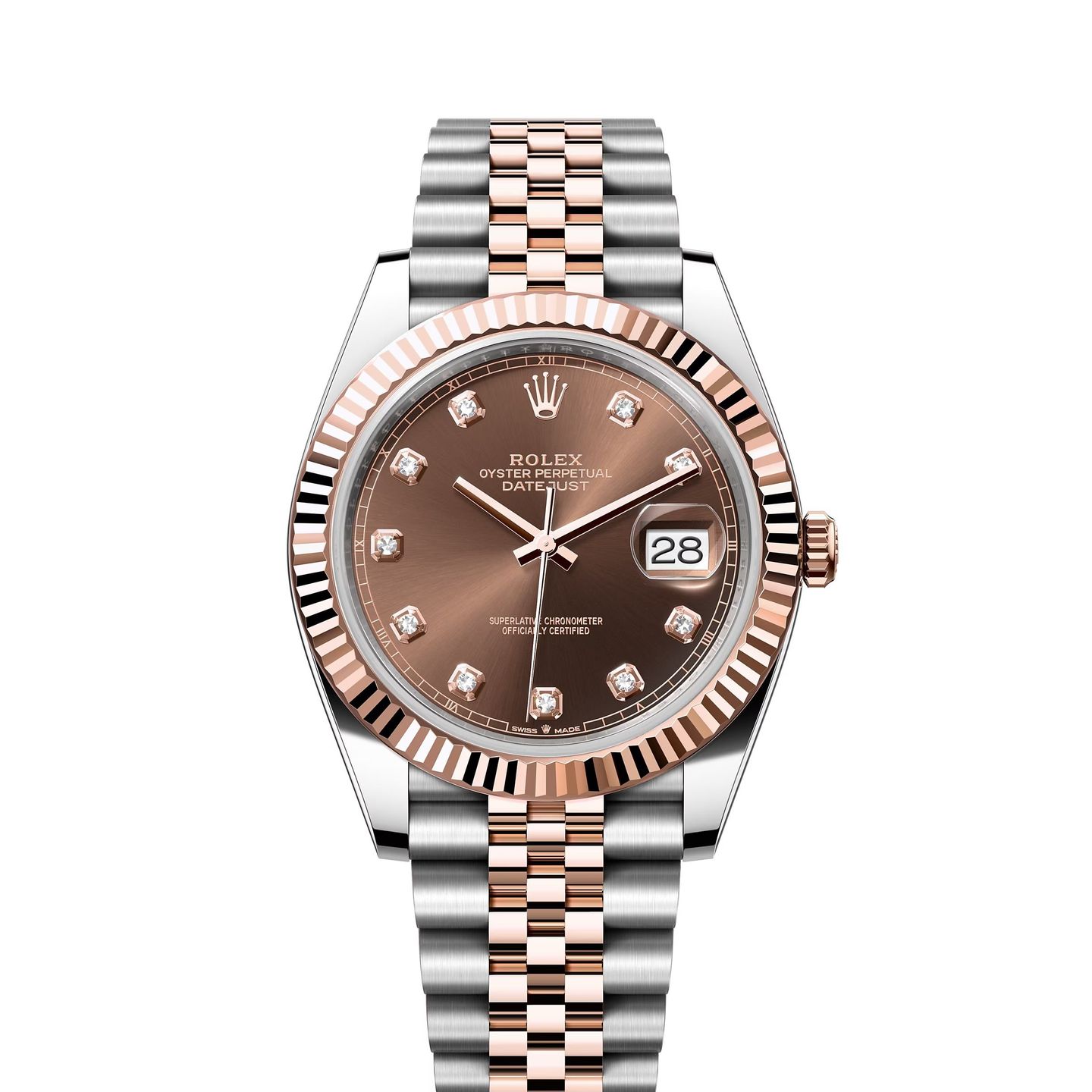 Rolex Datejust 41 126331 (Onbekend (willekeurig serienummer)) - Bruin wijzerplaat 41mm Staal (1/8)