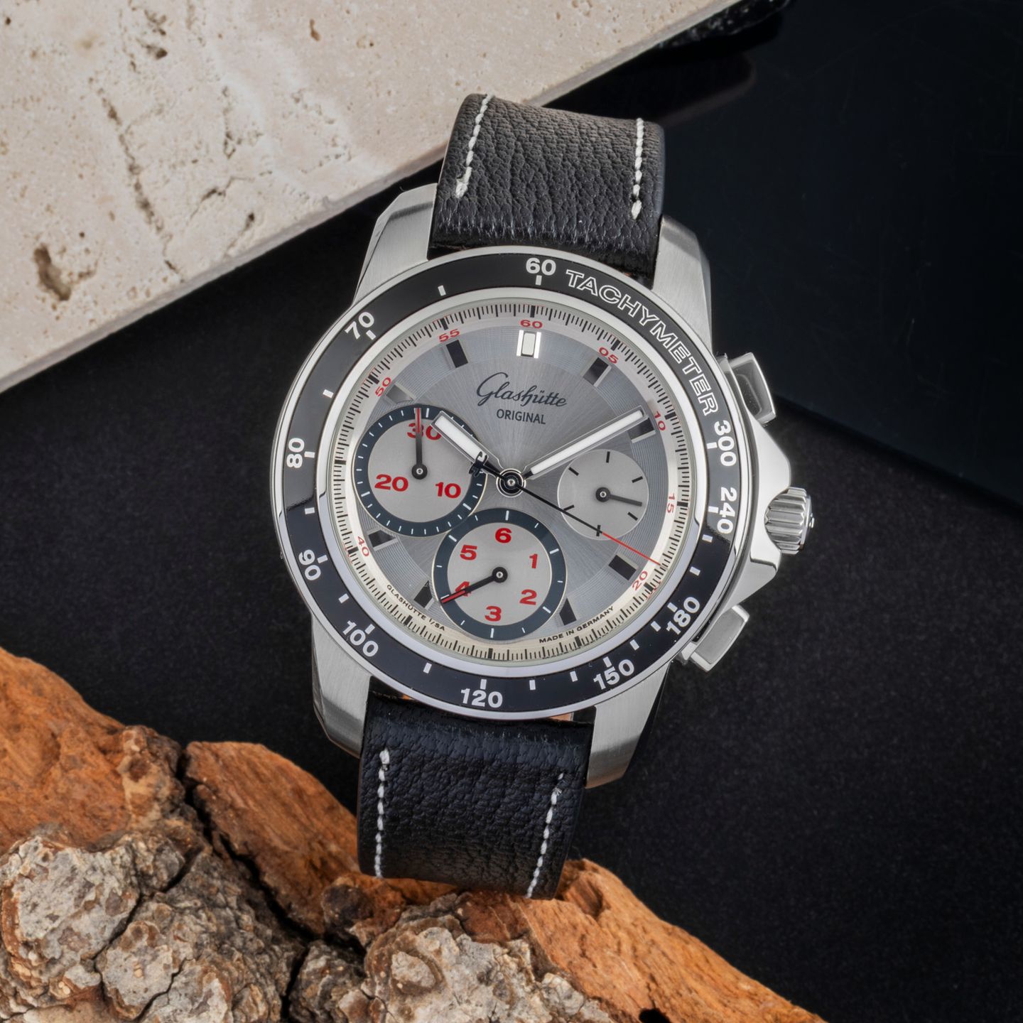 Glashütte Original Sport Evolution 1-39-31-43-03-01 (Onbekend (willekeurig serienummer)) - Zwart wijzerplaat 40mm Staal (1/8)