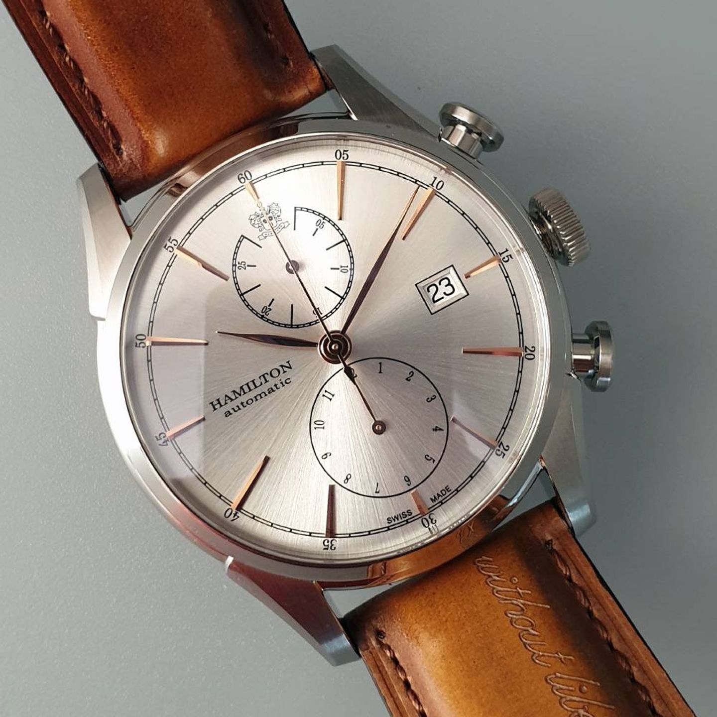 Hamilton Spirit of Liberty H32416581 (2025) - Silver dial 42 mm Steel case (1/8)