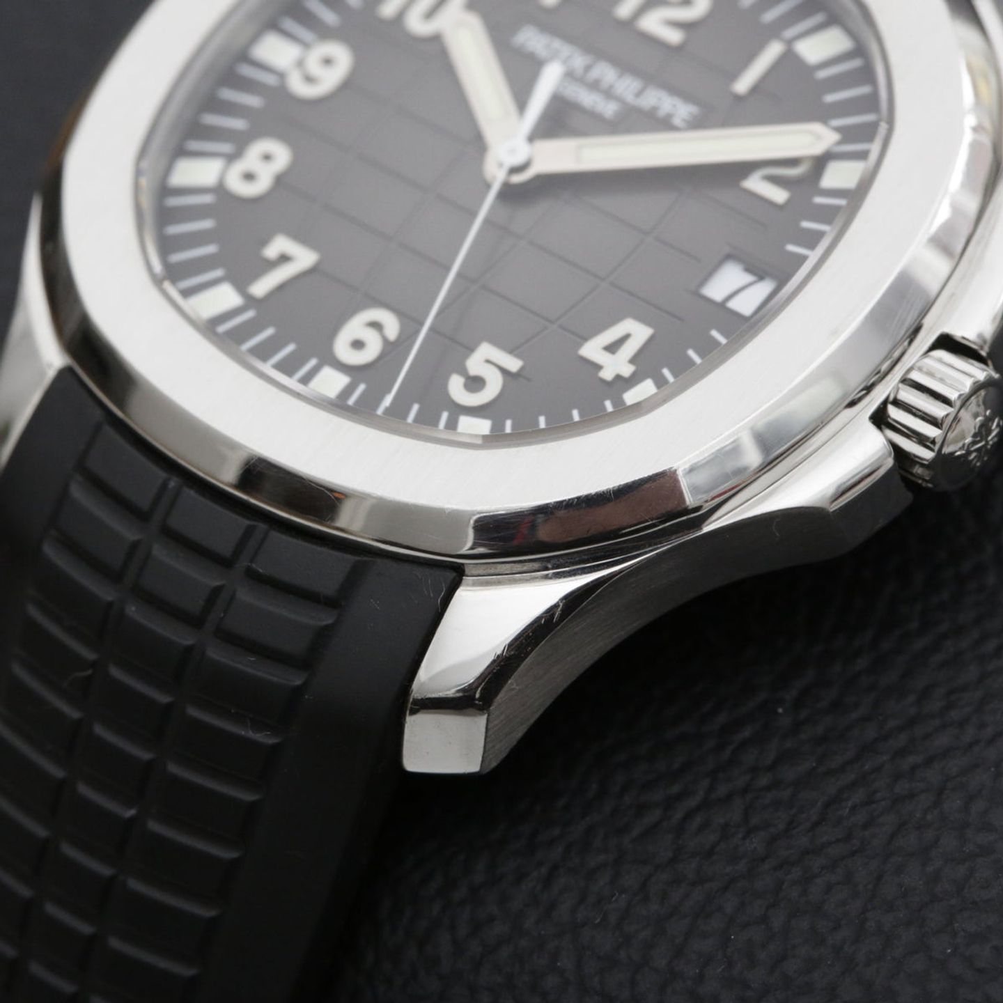 Patek Philippe Aquanaut 5167A (2007) - Zwart wijzerplaat 41mm Staal (3/8)