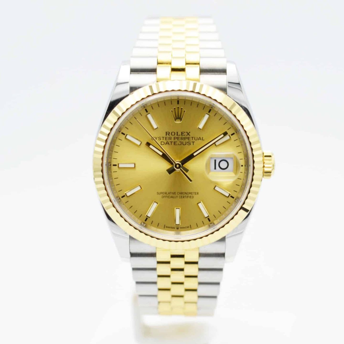 Rolex Datejust 36 126233 (2021) - 36mm Goud/Staal (1/7)
