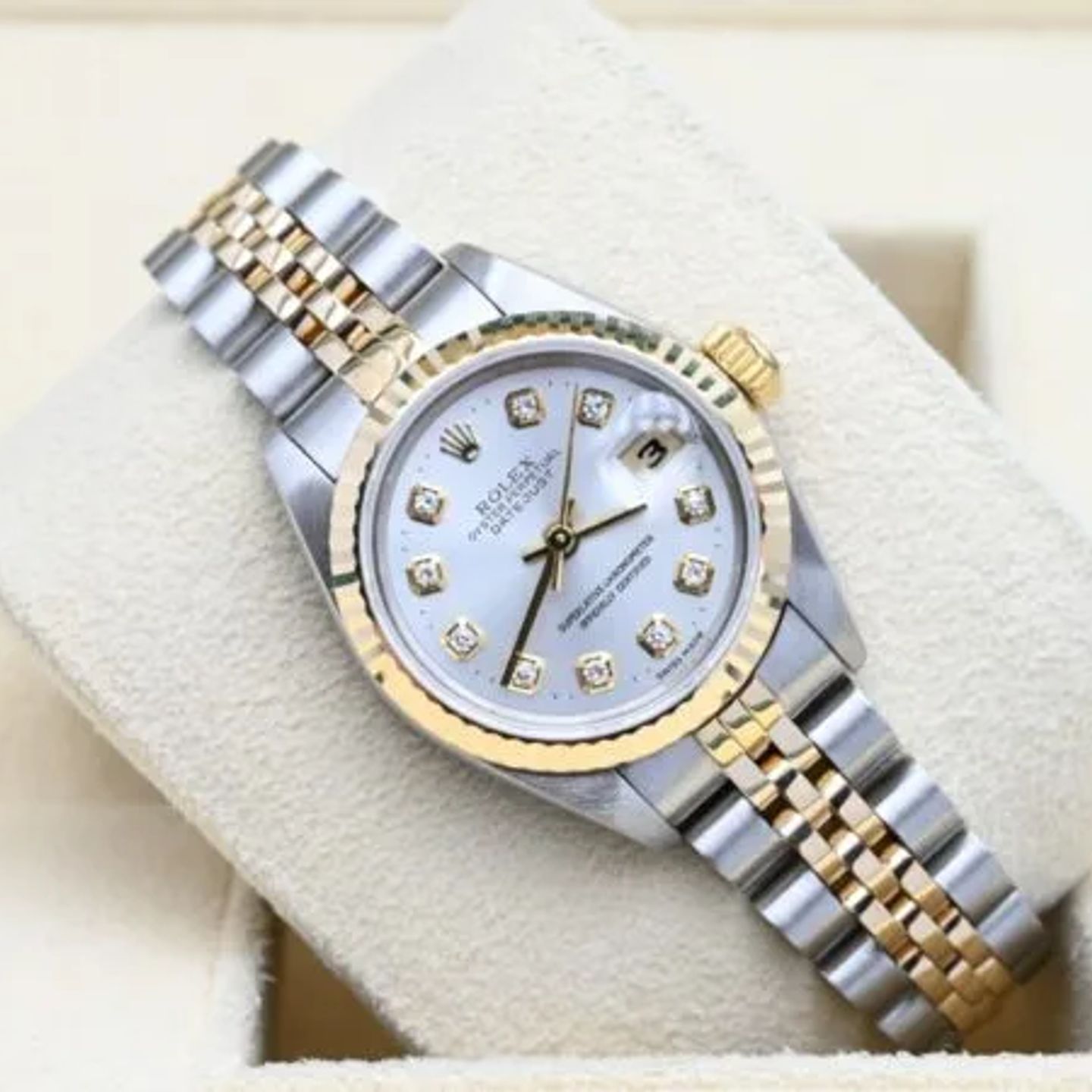 Rolex Lady-Datejust 69173 (1999) - Silver dial 26 mm Gold/Steel case (1/7)