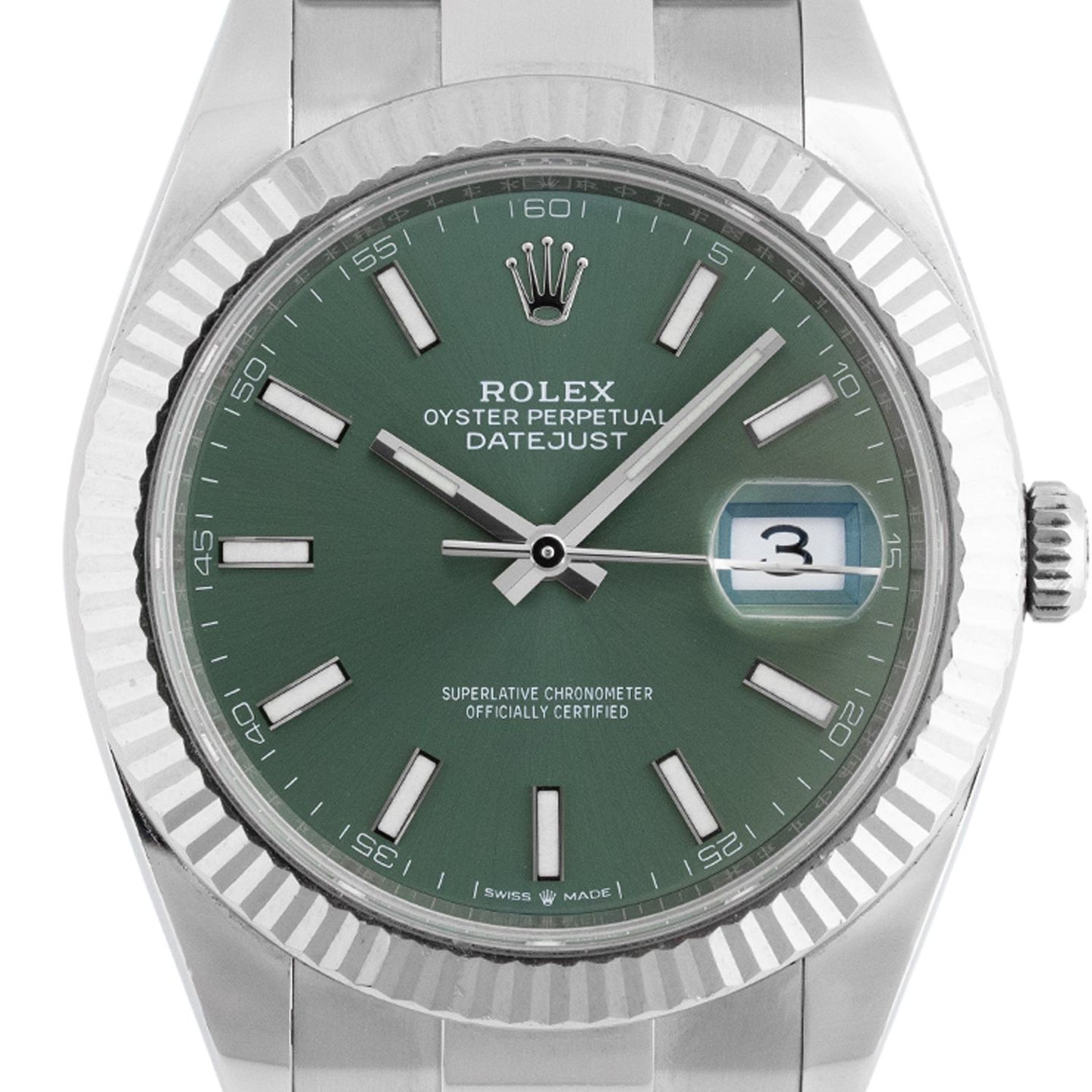 Rolex Datejust 41 126334 (2025) - Green dial 41 mm Steel case (2/6)