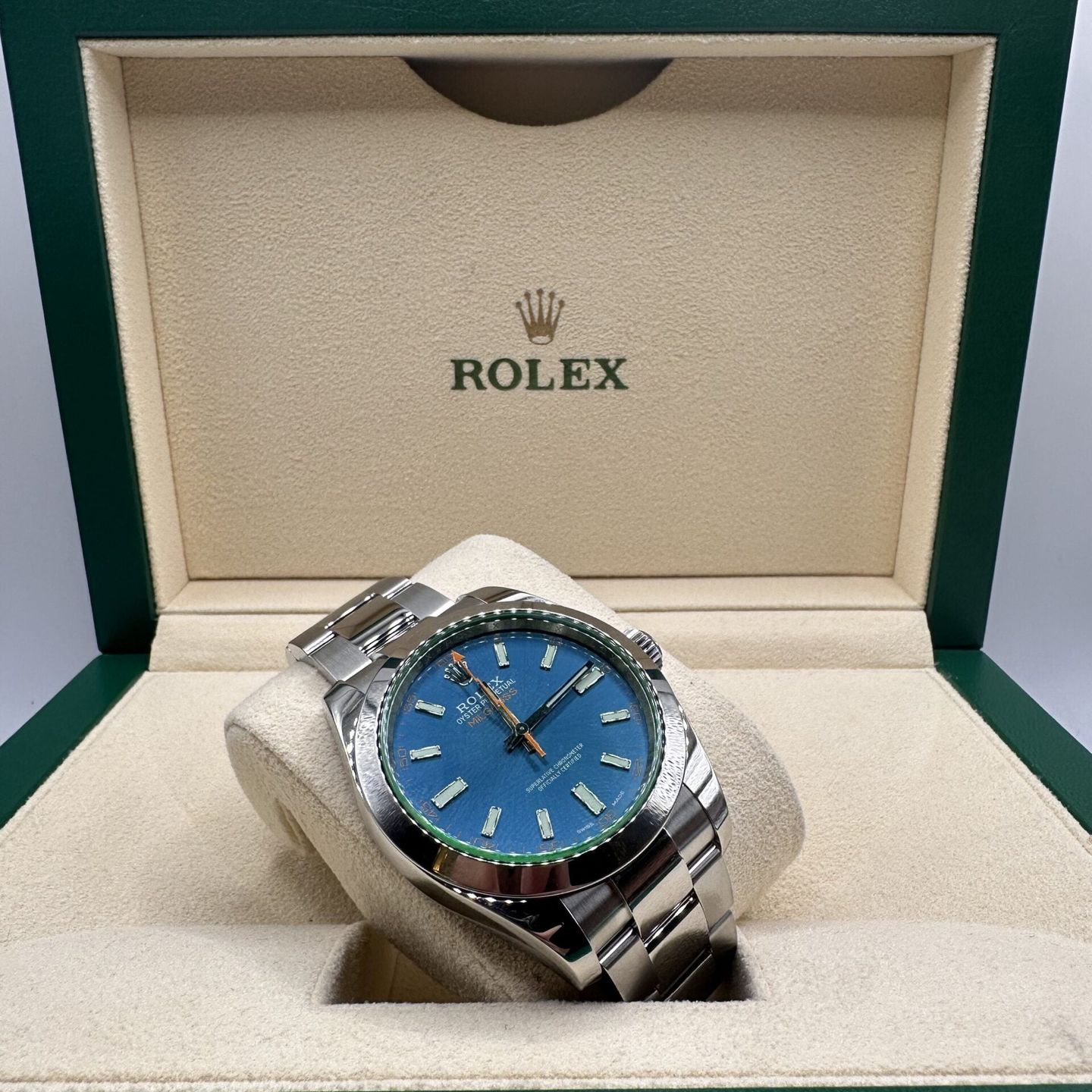 Rolex Milgauss 116400GV (2020) - Blauw wijzerplaat 40mm Staal (5/6)