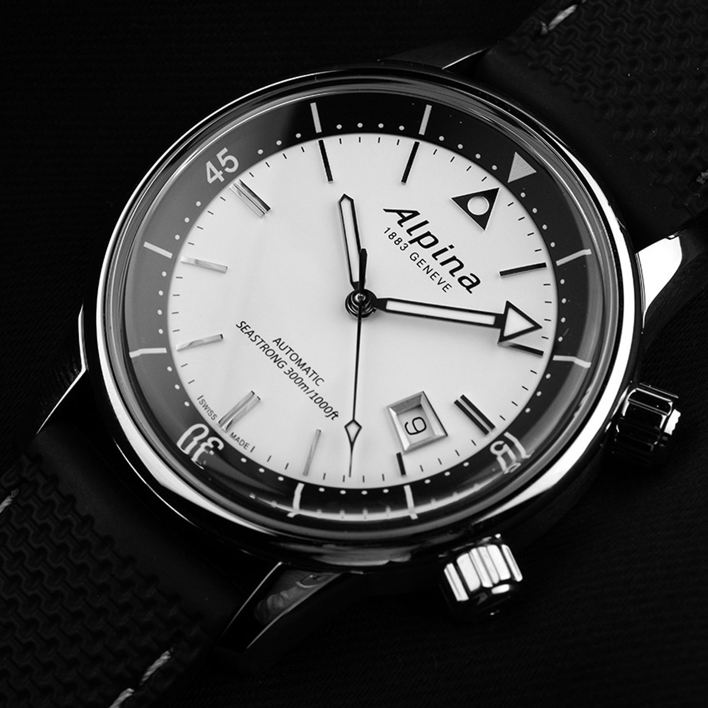 Alpina Seastrong AL-525S4H6  (Onbekend (willekeurig serienummer)) - Zilver wijzerplaat 42mm Staal (3/7)